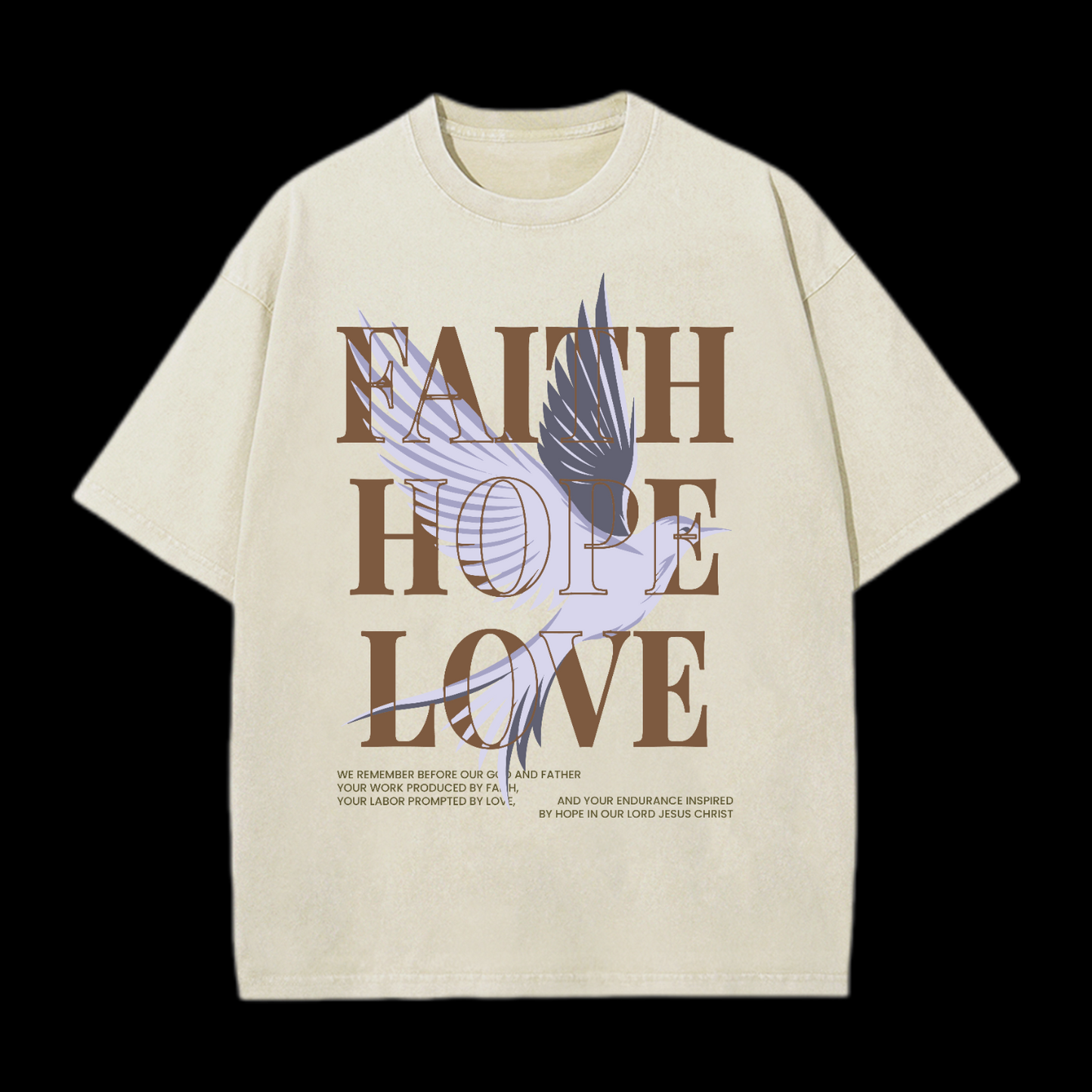 Faith Hope Love Washed T-Shirt