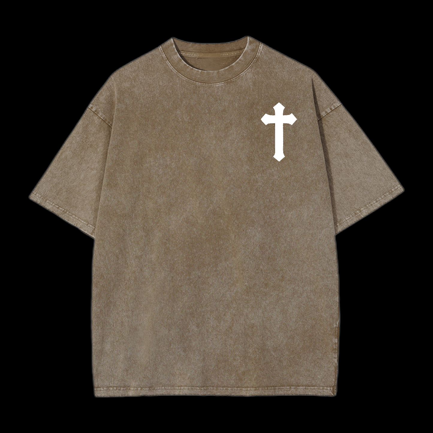God Will Never Leave You Washed T-Shirt