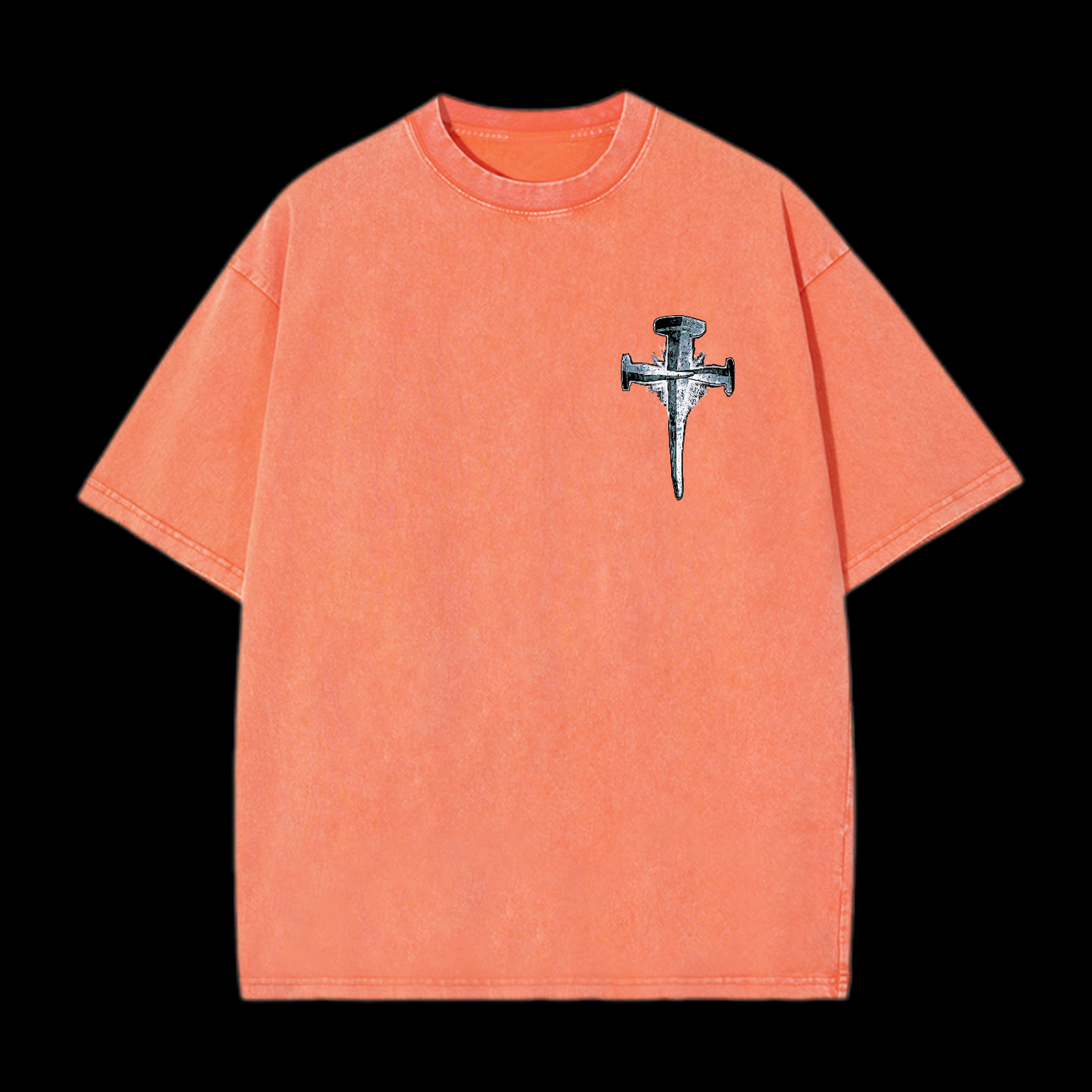 1Cross 3Nails 4Given Washed T-Shirt