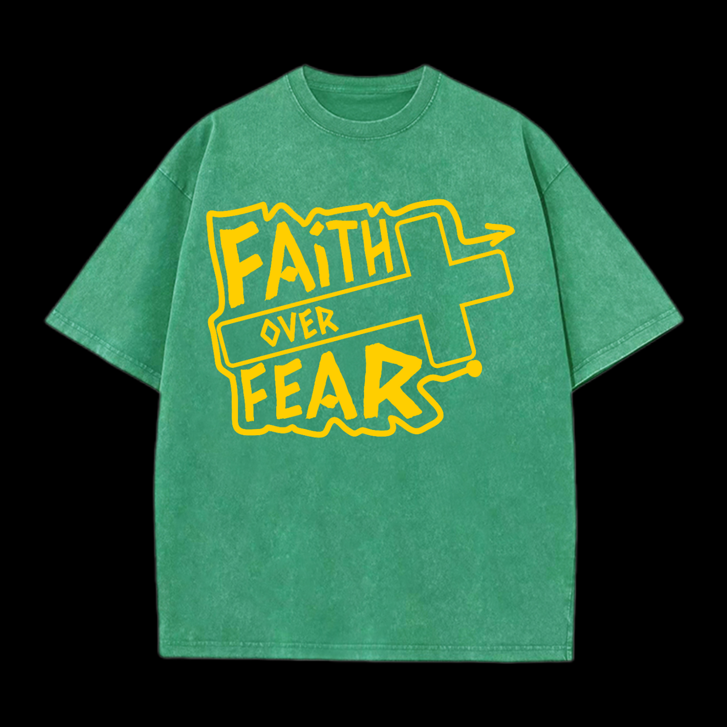 Faith Over Fear Washed T-Shirt
