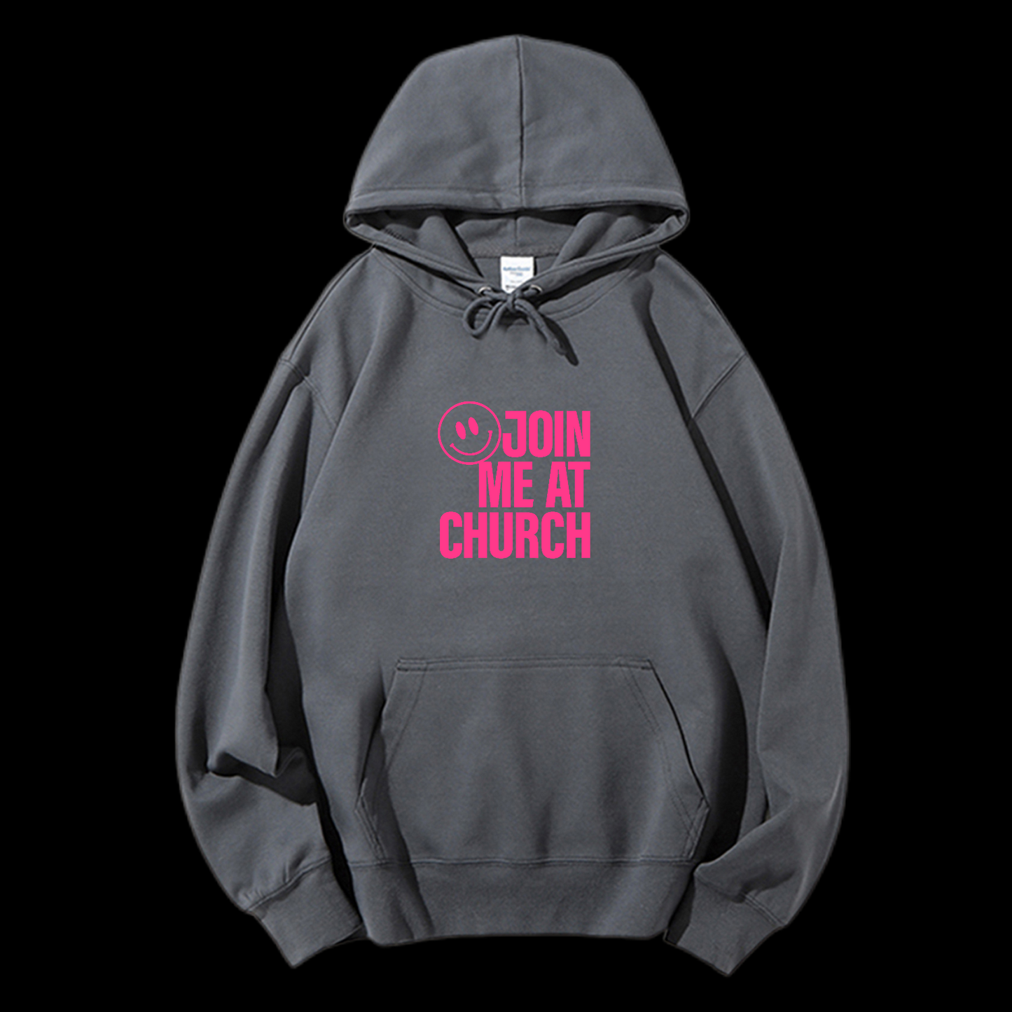 Join Me At Church Drawstring Hoodie