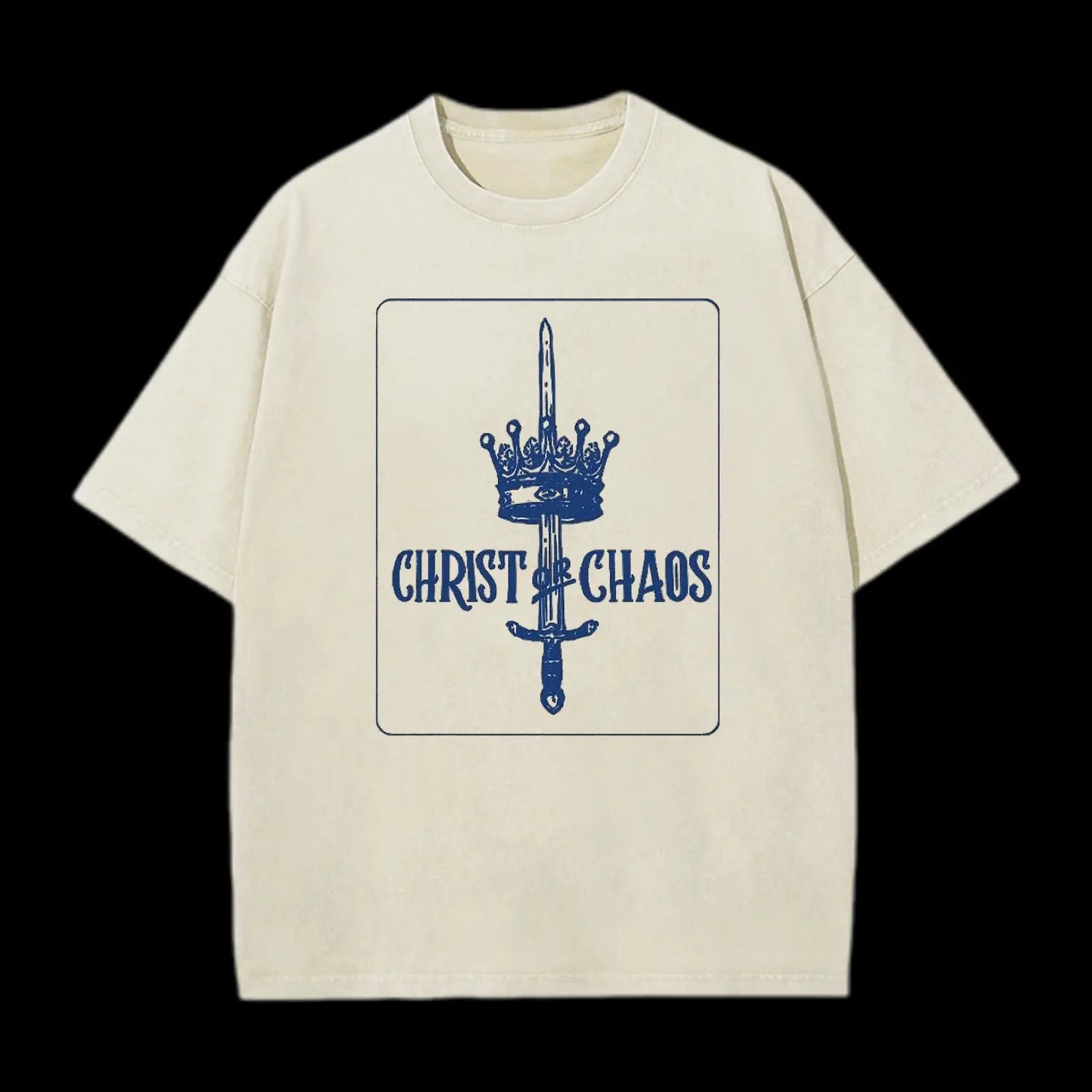 Christ Or Chaos Christian Washed T-Shirt
