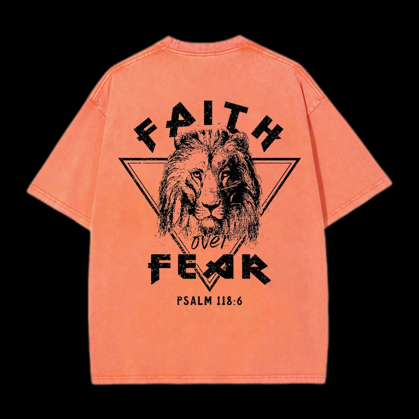 FAITH OVER FEAR LION CHRISTIAN TEE