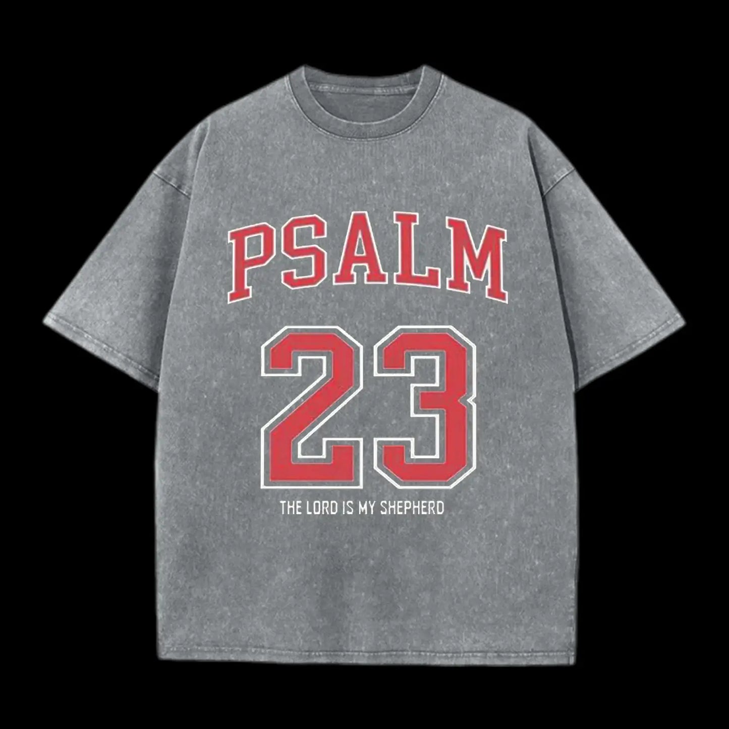 PSALM 23 CHRISTIAN WASHED T-SHIRT