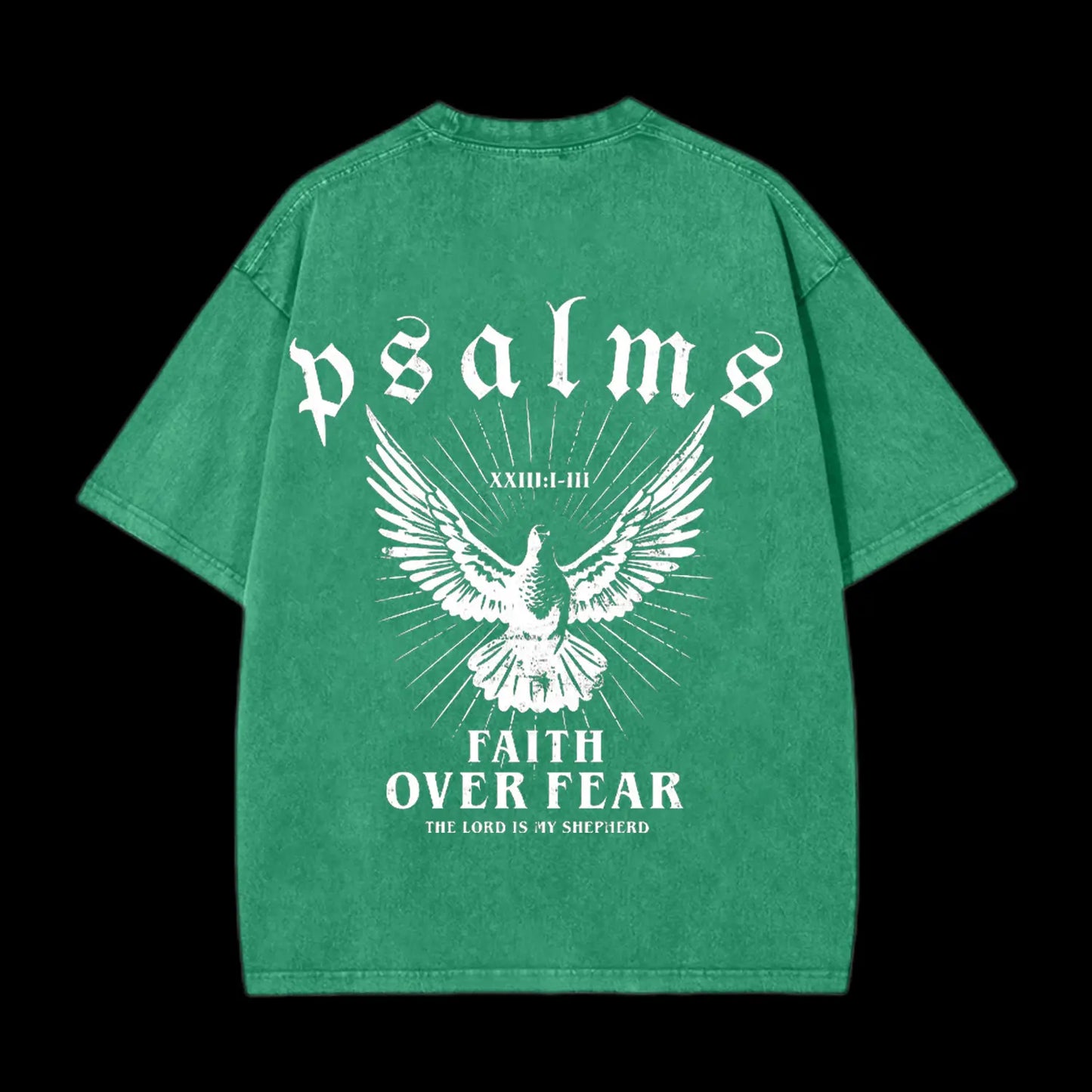FAITH OVER FEAR CHRISTIAN WASHED T-SHIRT