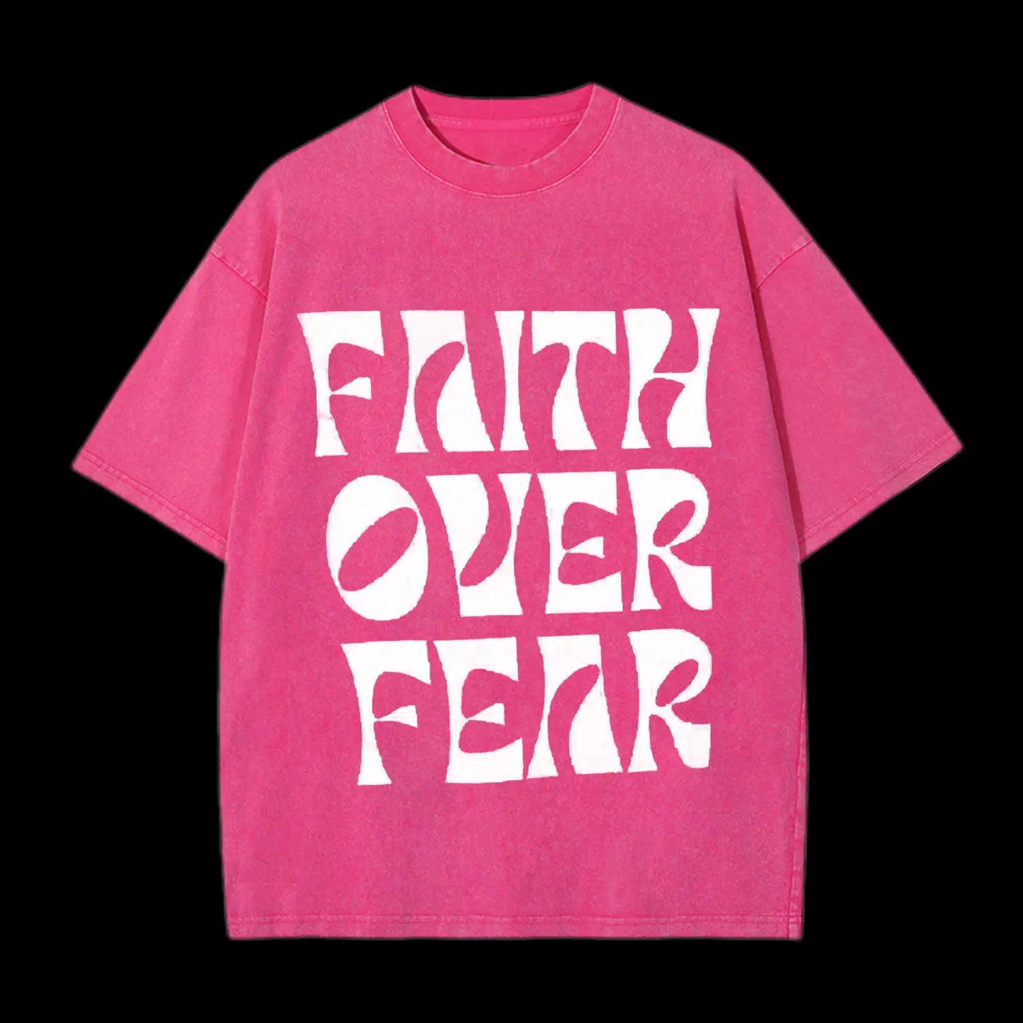 FAITH OVER FEAR CHRISTIAN FLEECE TEE