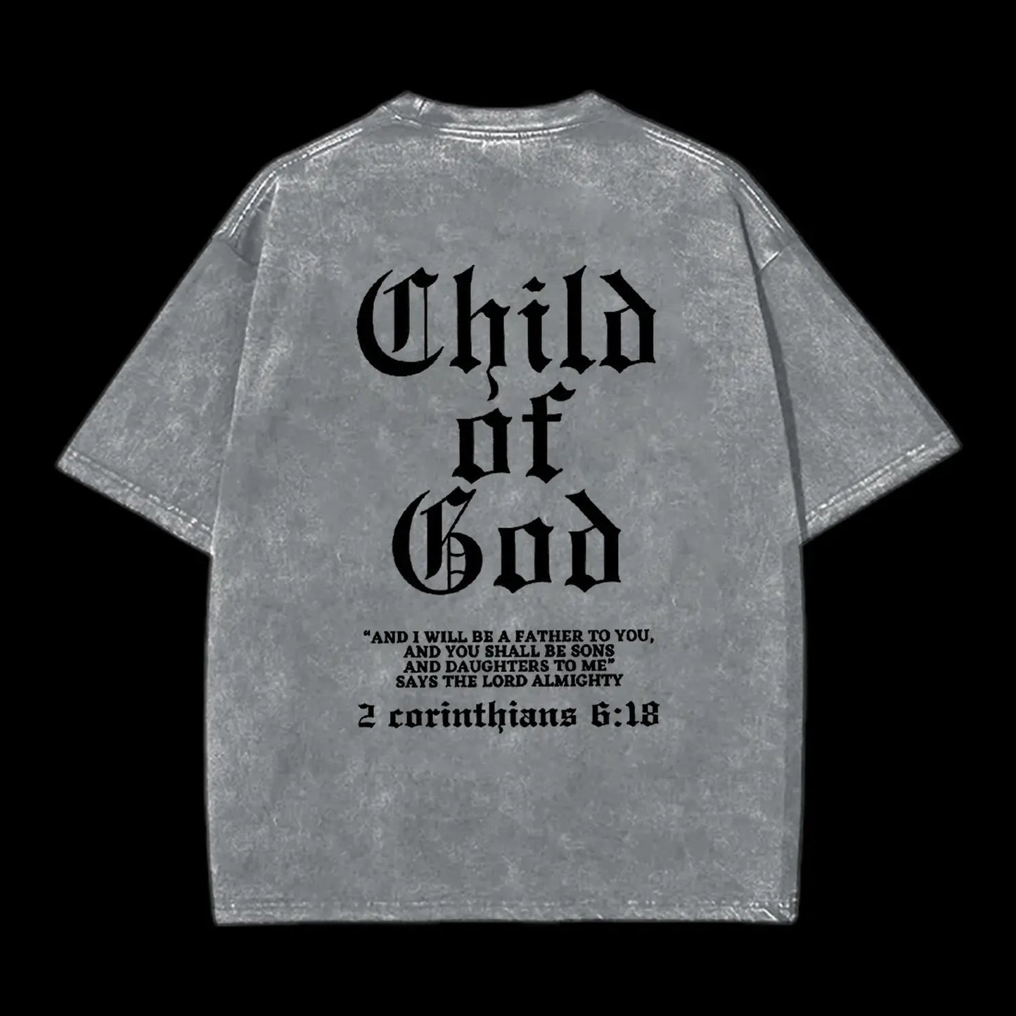 Child Of God Printed Men's Washed Tee
