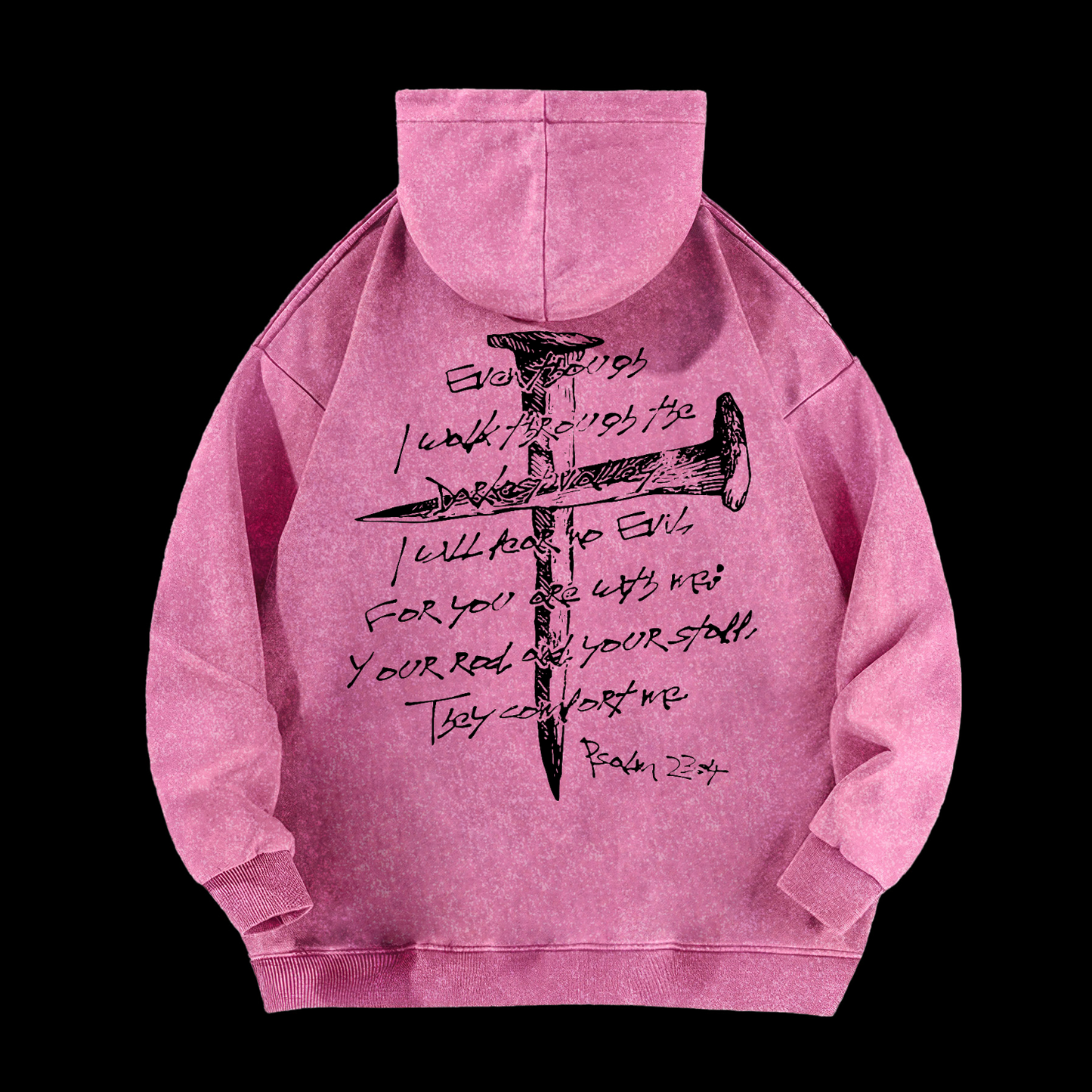 I Will Fear No Evil Washed Hoodie