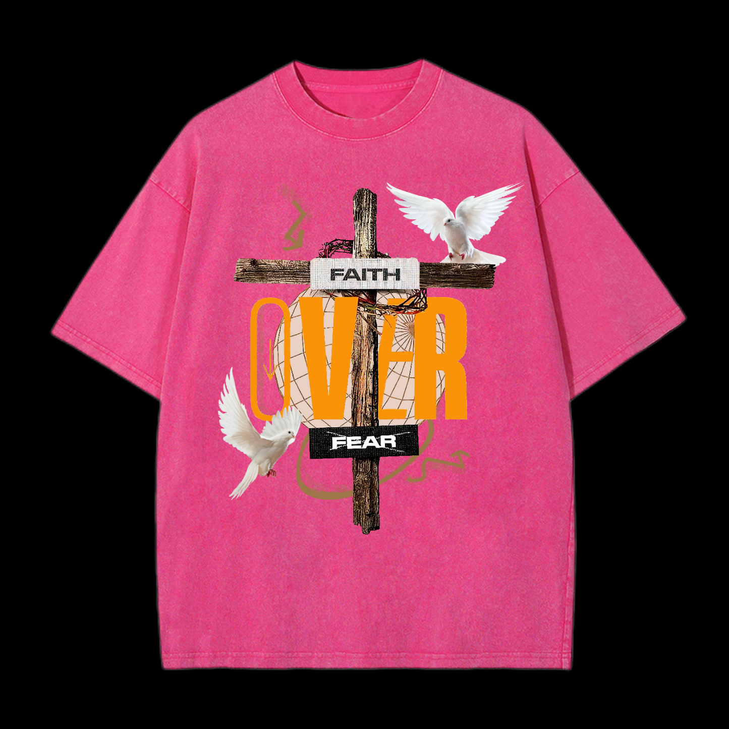 Faith Over Fear Washed T-Shirt
