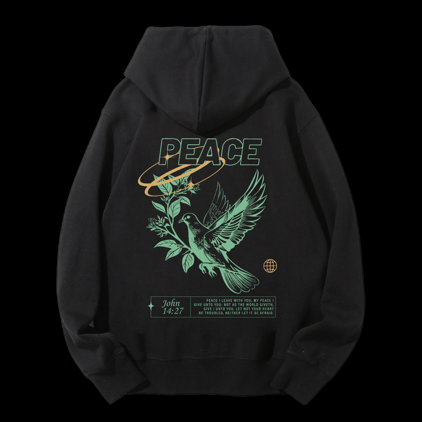 Peace Drawstring Hoodie
