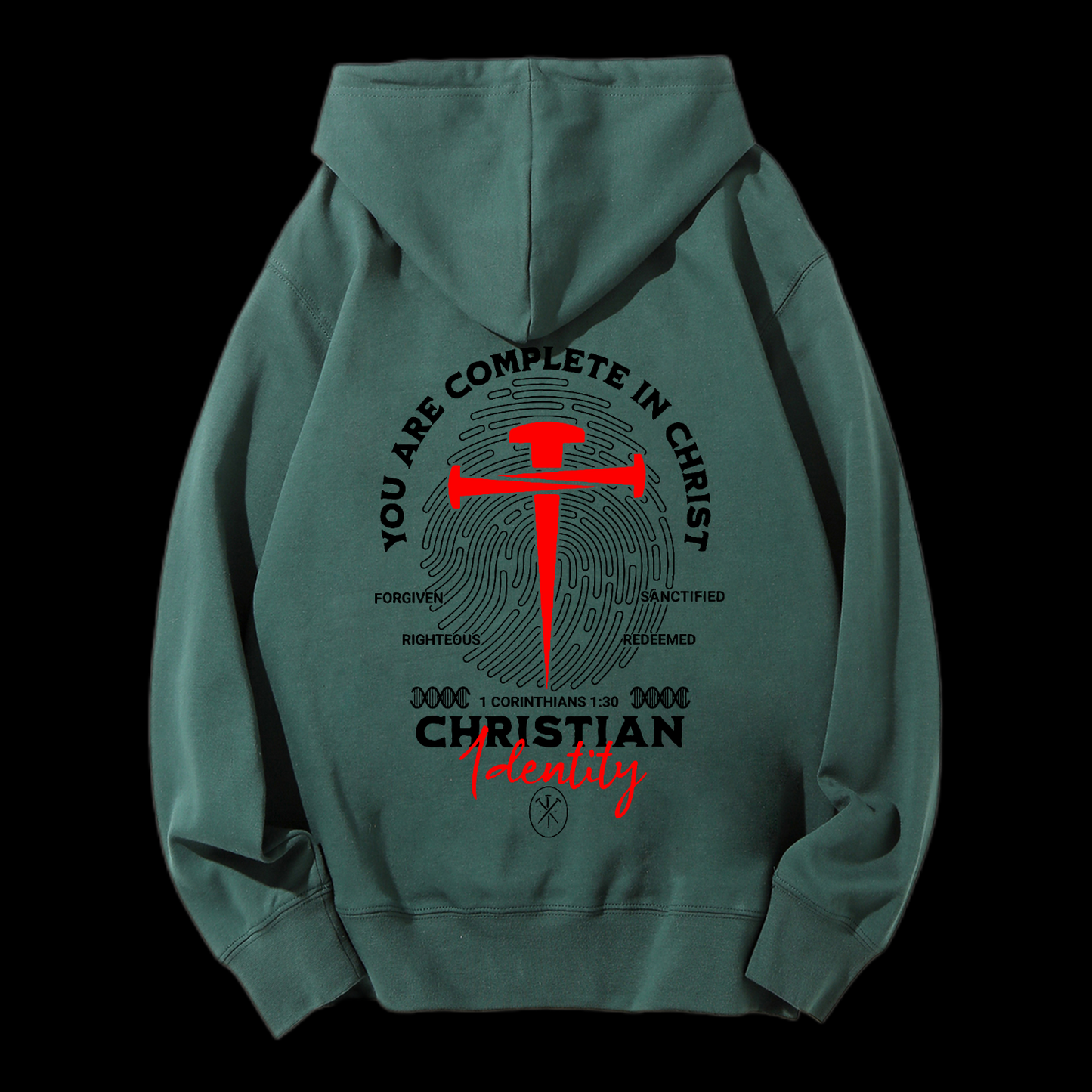 You Are Complete In Christ Drawstring Hoodie