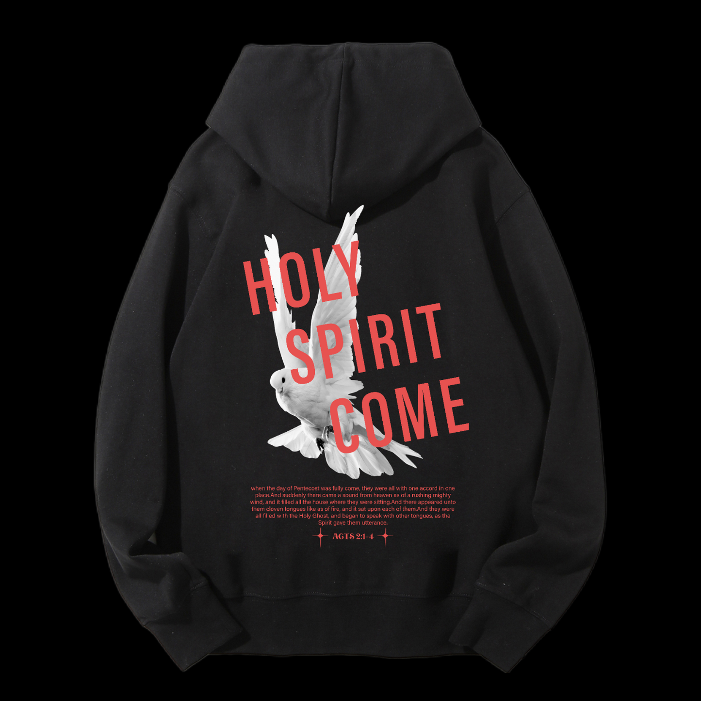 Holy Spirit Come Drawstring Hoodie