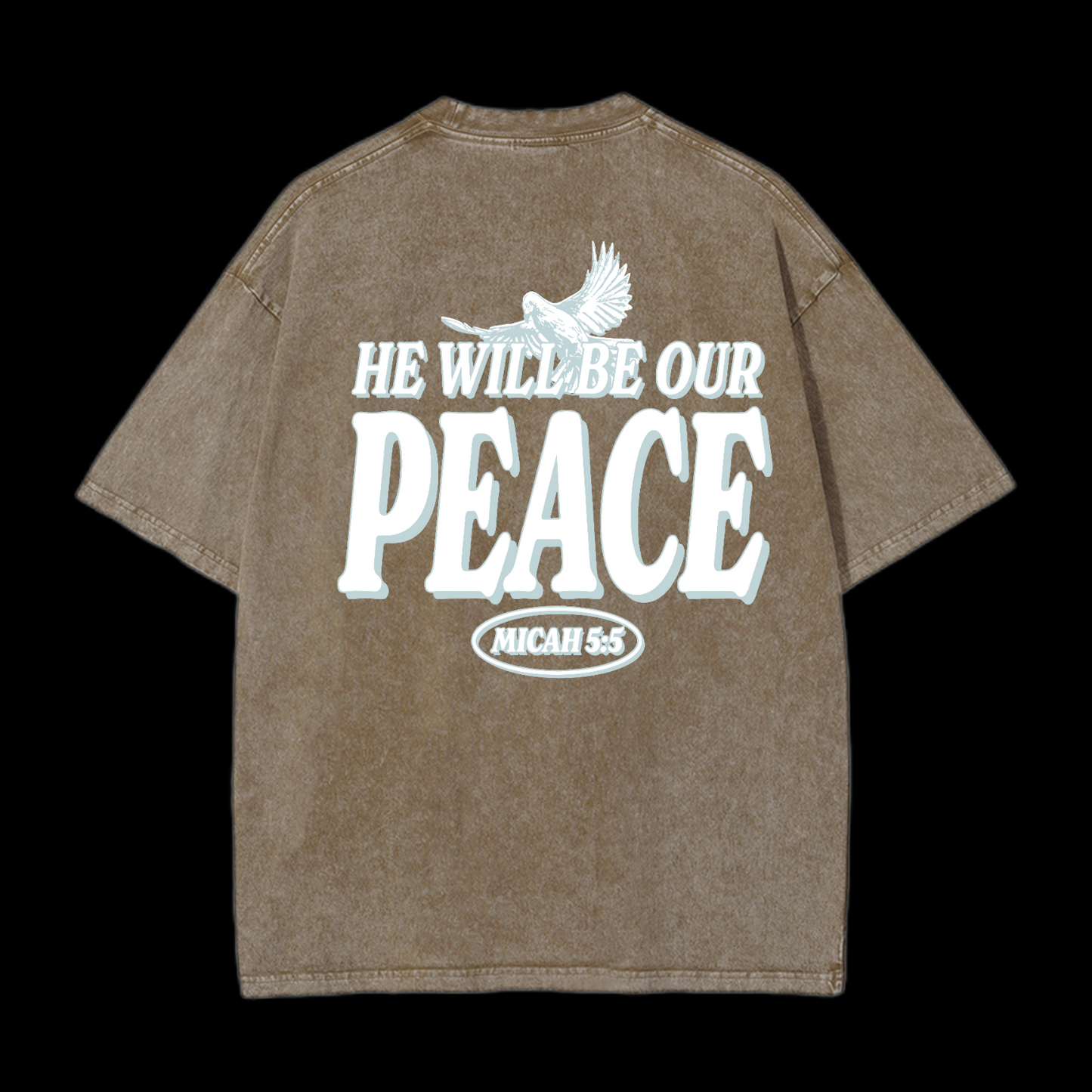 He Will Be Our Peace Washed T-Shirt