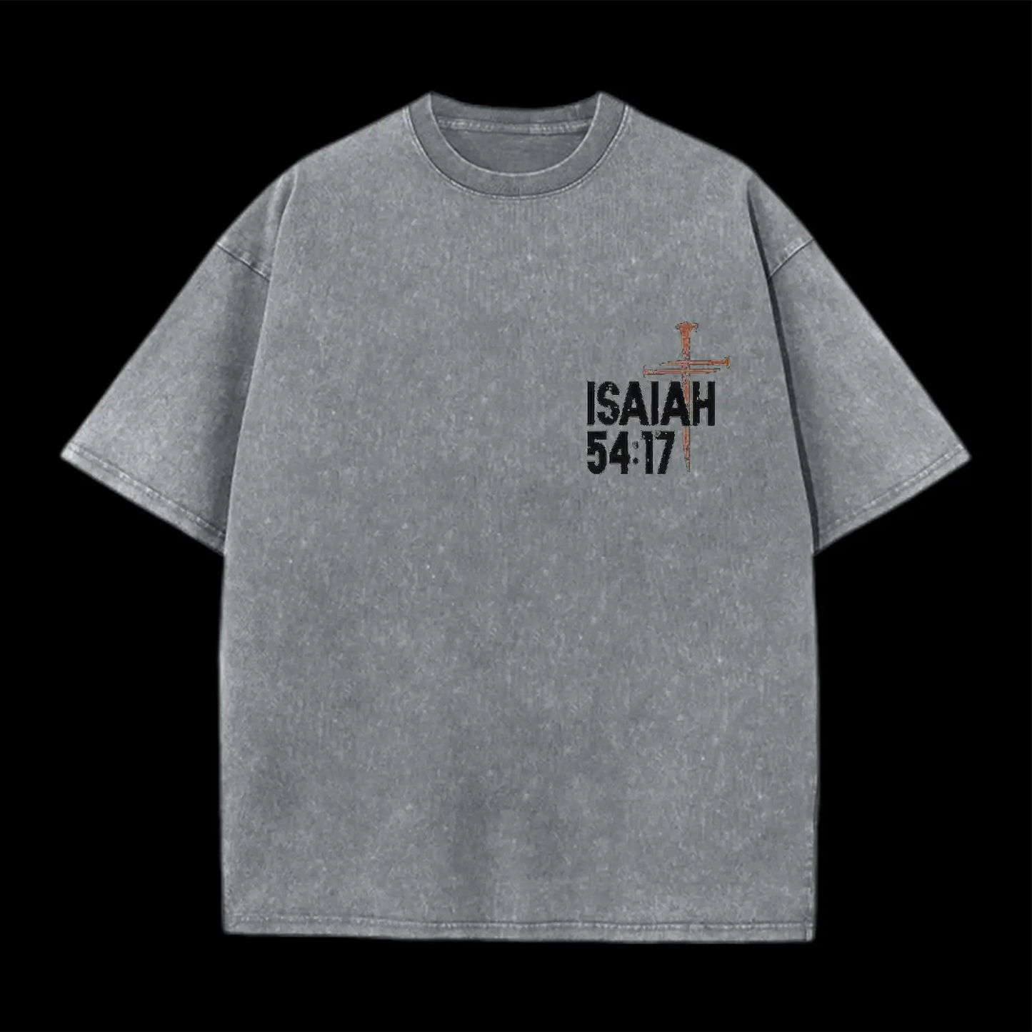 NO WEAPON CHRISTIAN WASHED T-SHIRT