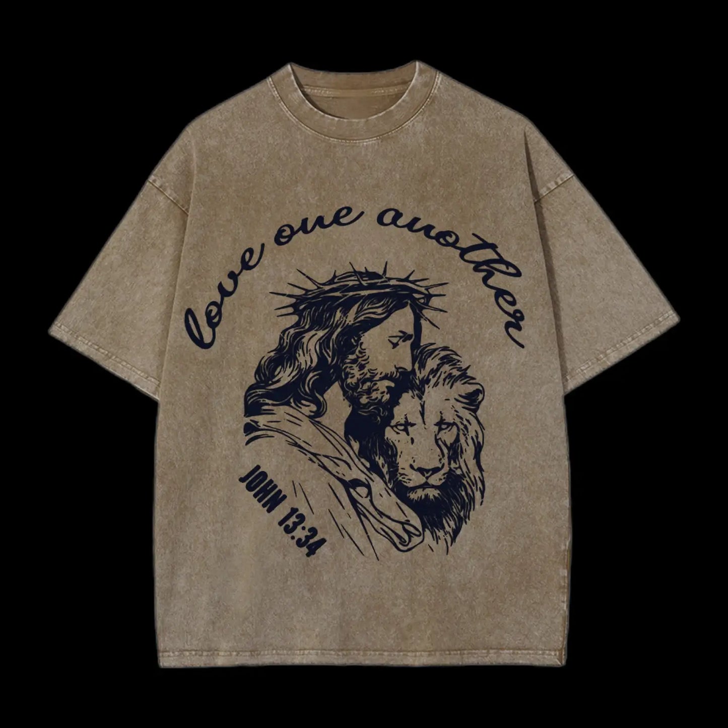 LOVE ONE ANOTHER CHRISTIAN WASHED T-SHIRT