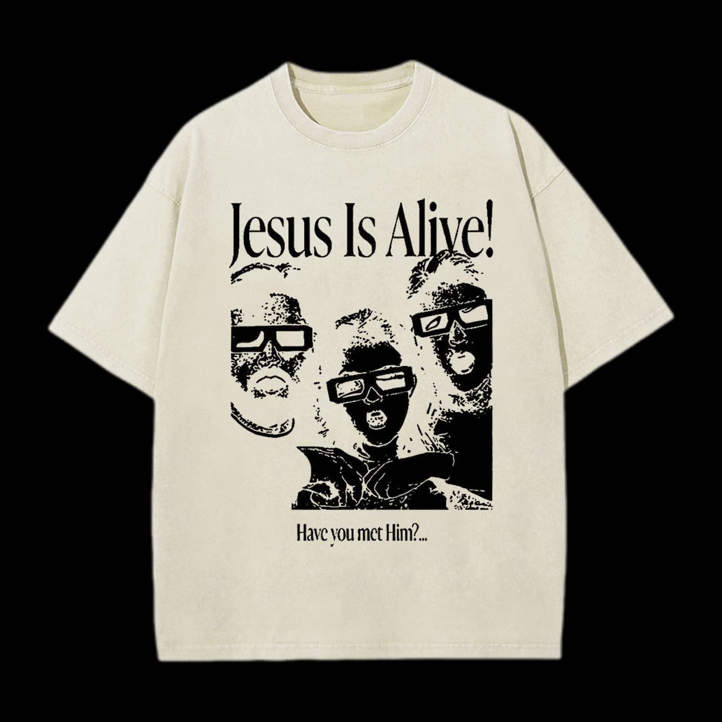 Jesus Is Alive Christian Washed T-Shirt