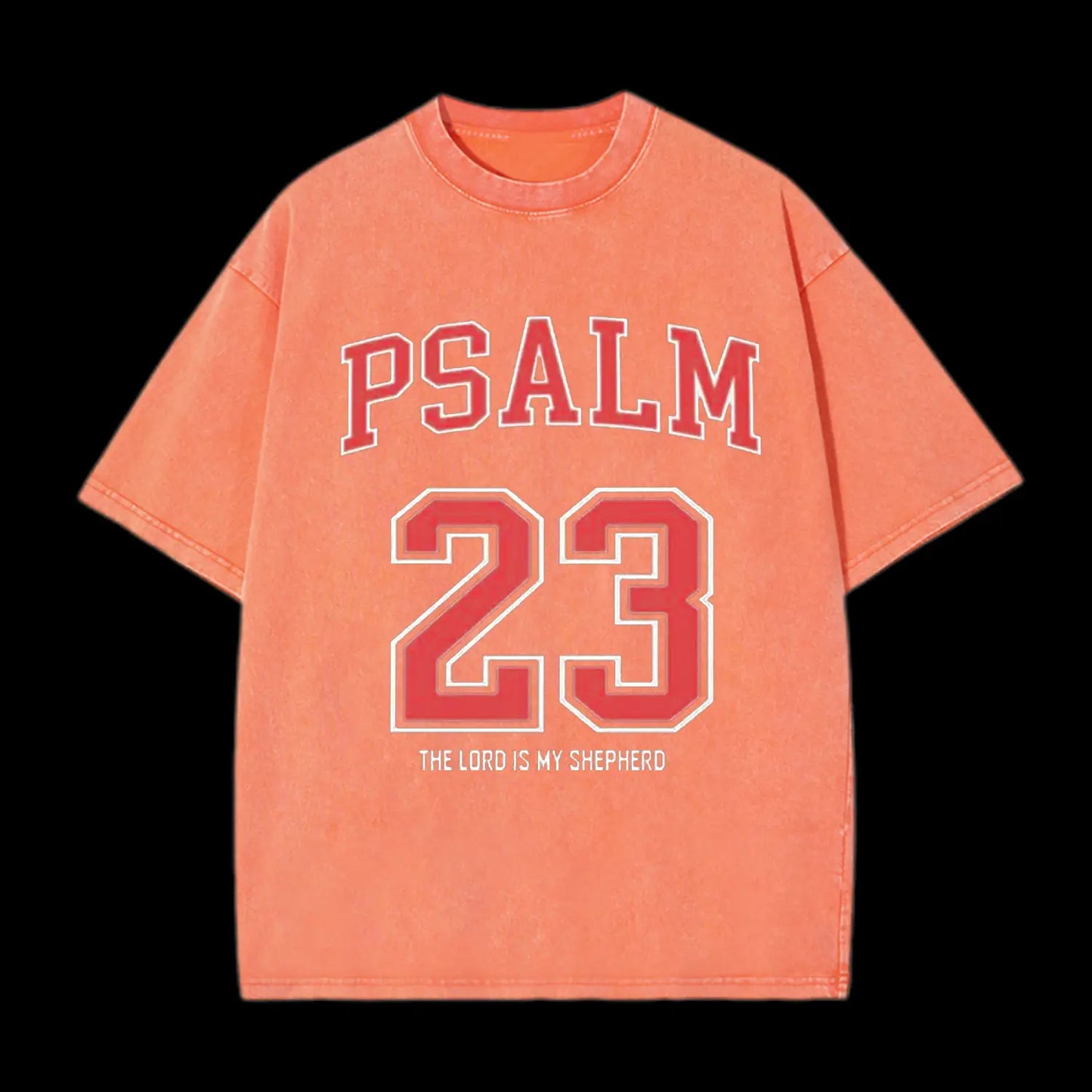 PSALM 23 CHRISTIAN WASHED T-SHIRT
