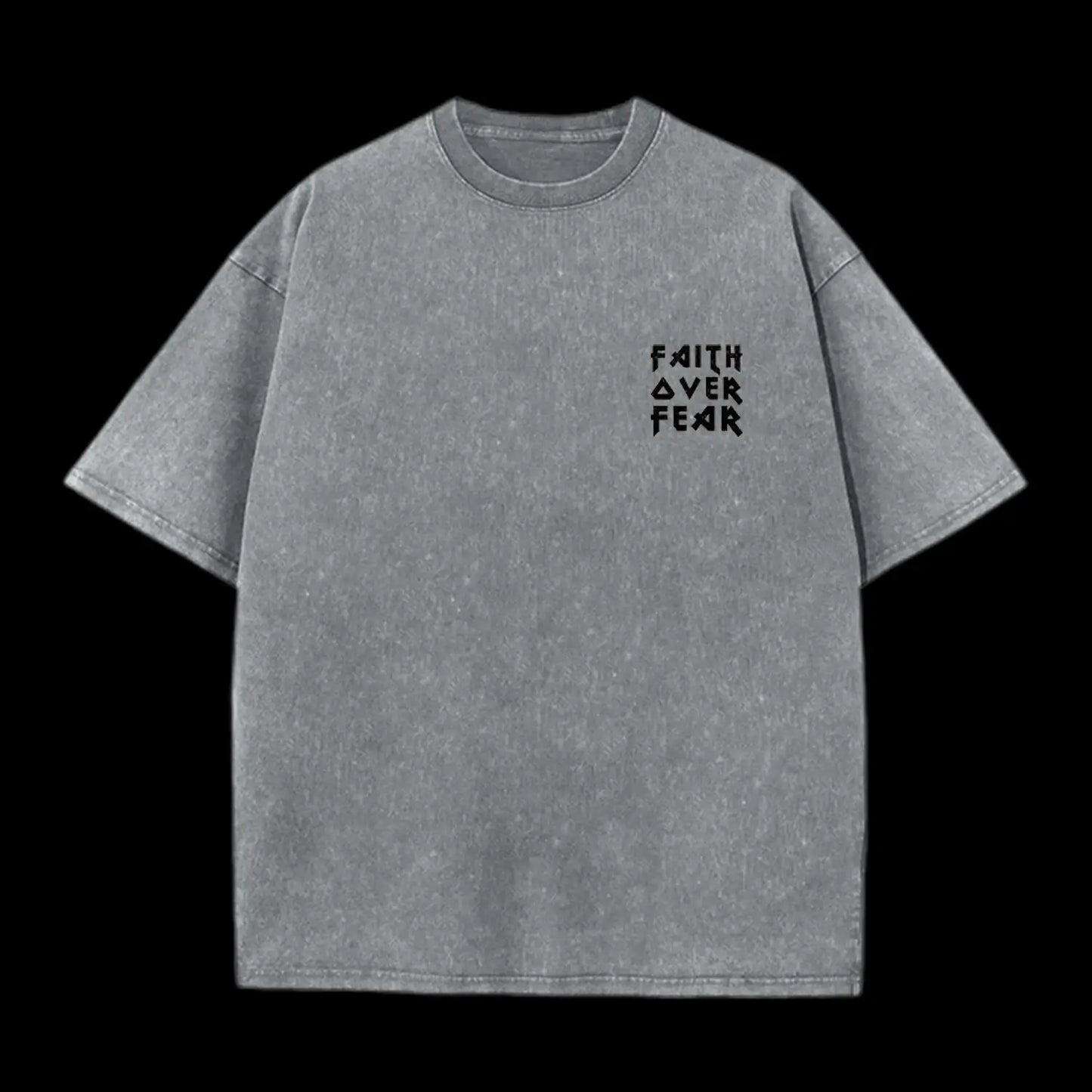 FAITH OVER FEAR LION CHRISTIAN TEE