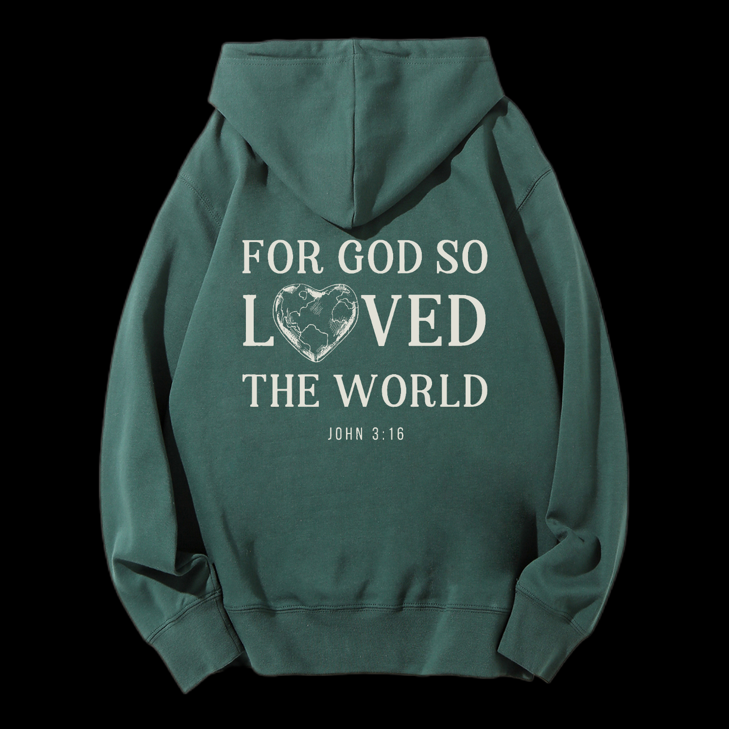 For God So Loved The World Drawstring Hoodie