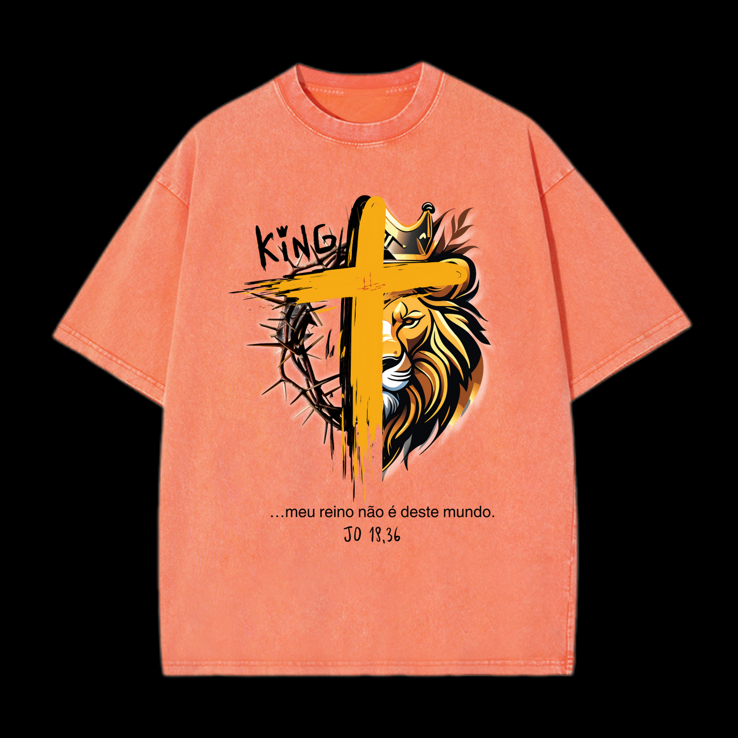 King Of Jesus Washed T-Shirt