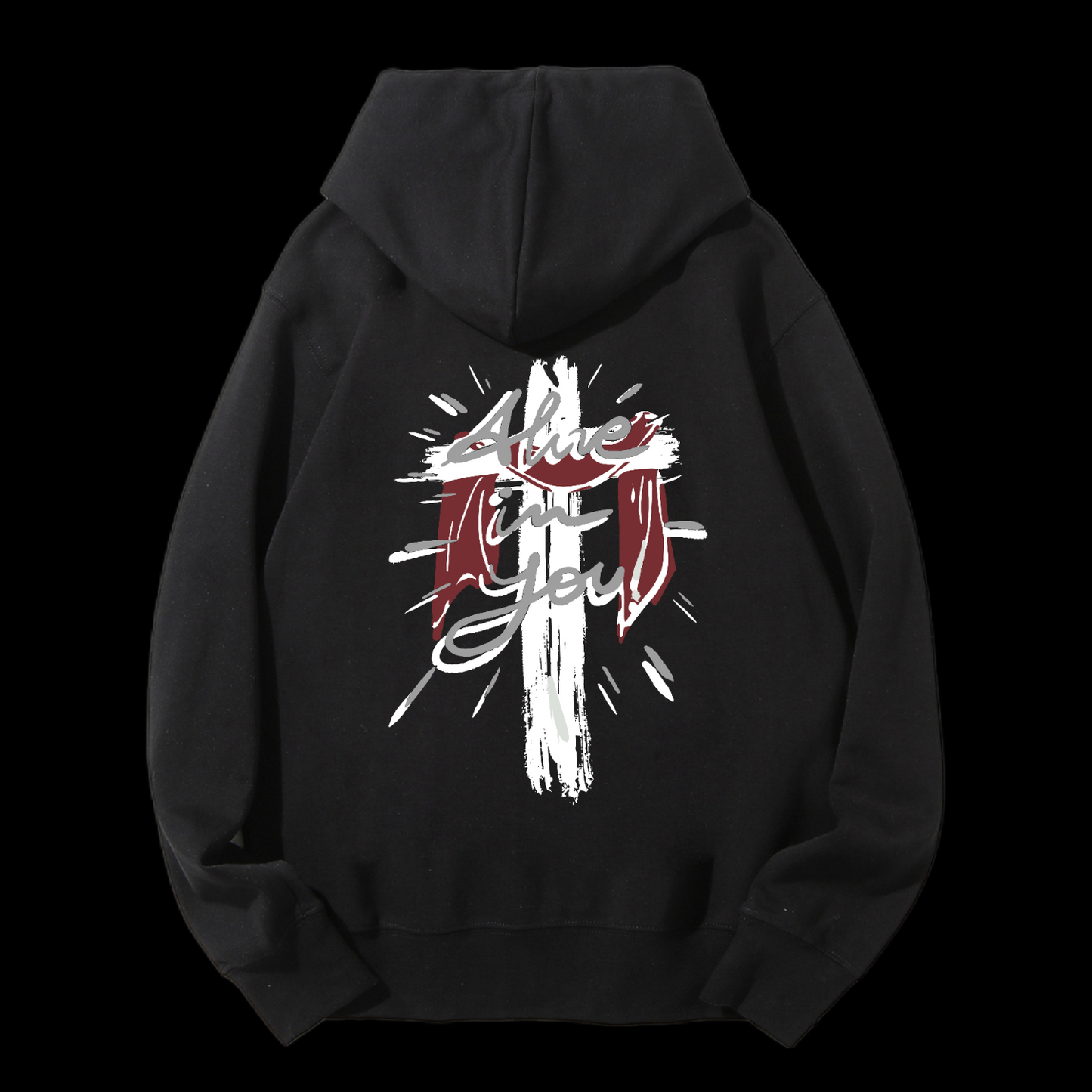 Alive in You Drawstring Hoodie