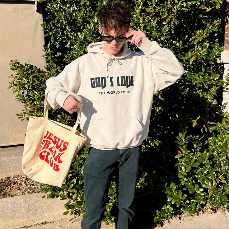 God's Love The World Tour Drawstring Hoodie