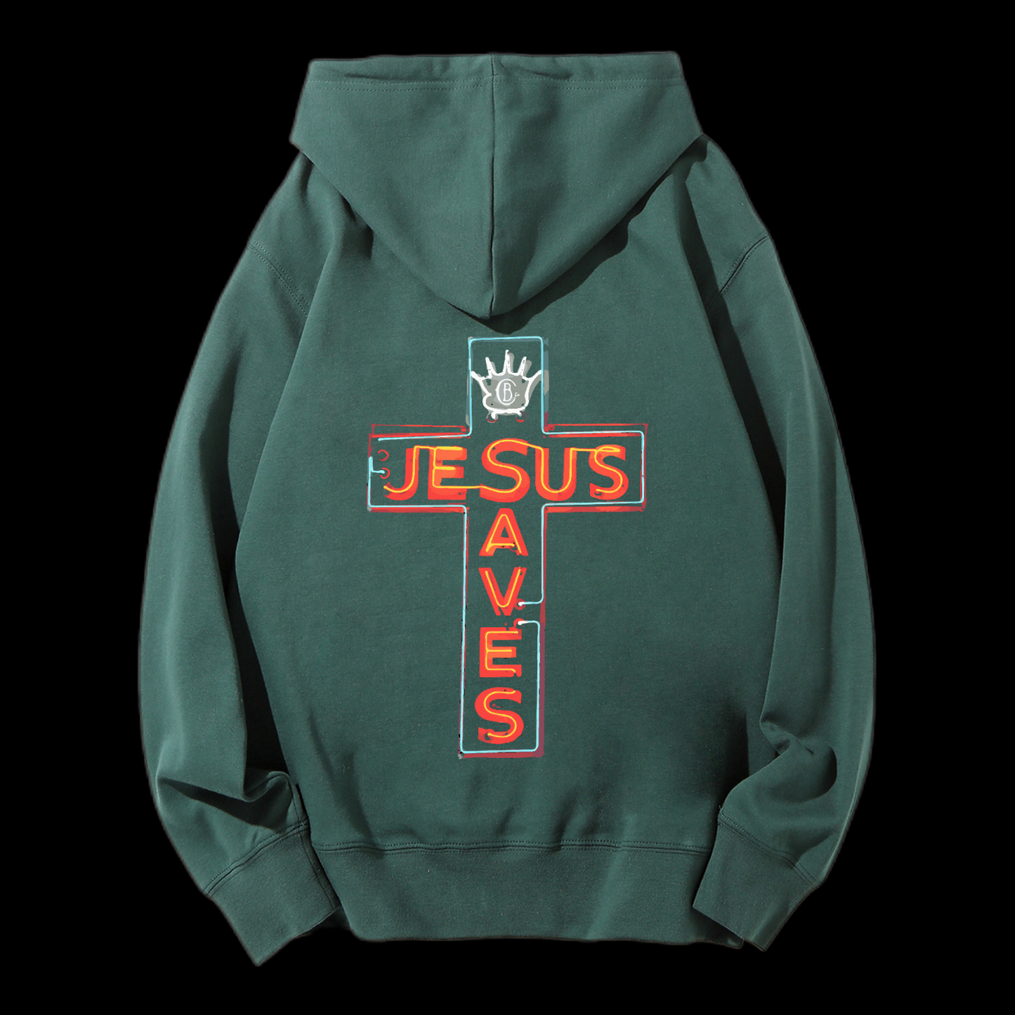 Jesus Saves Drawstring Hoodie