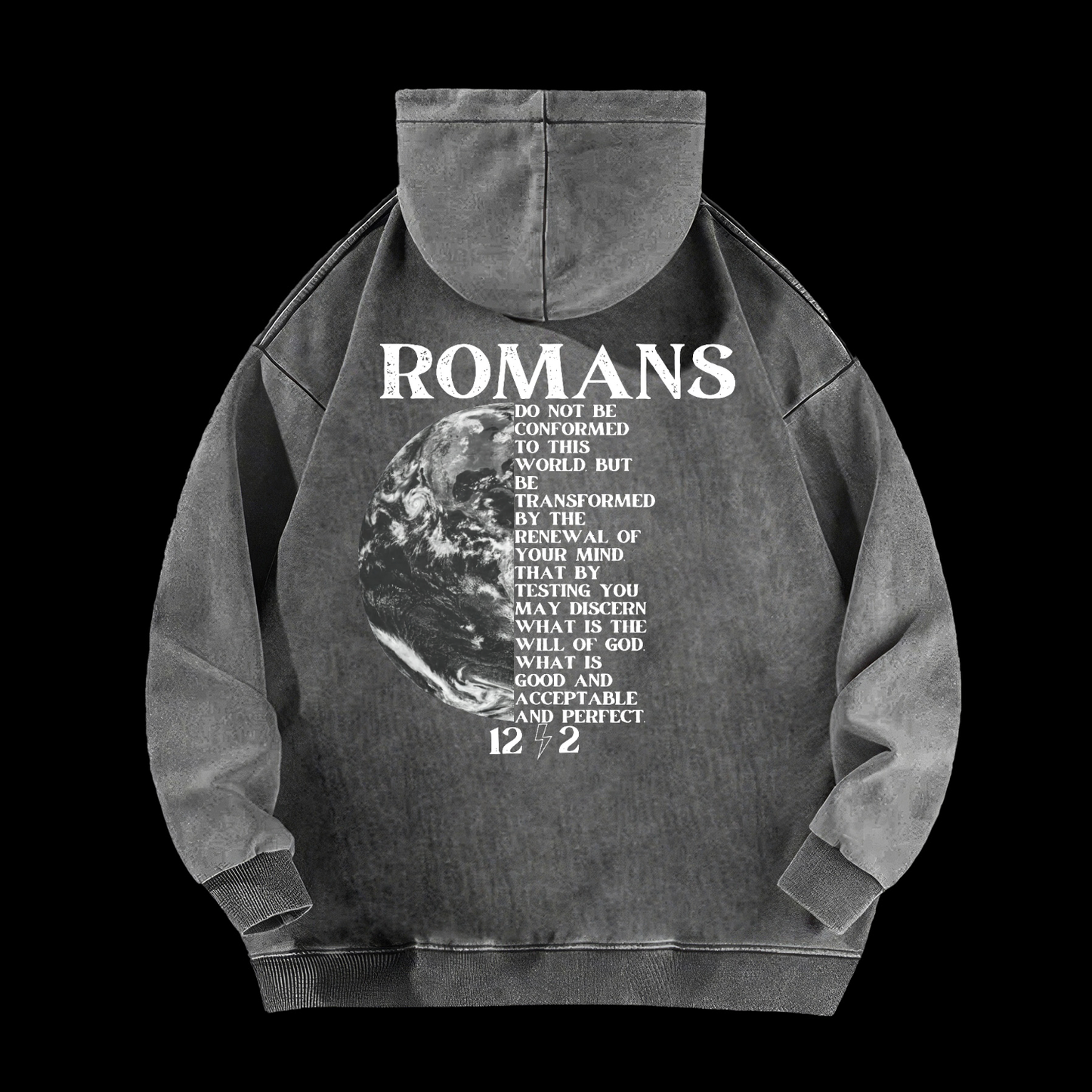 Romans 12:2 Washed Hoodie