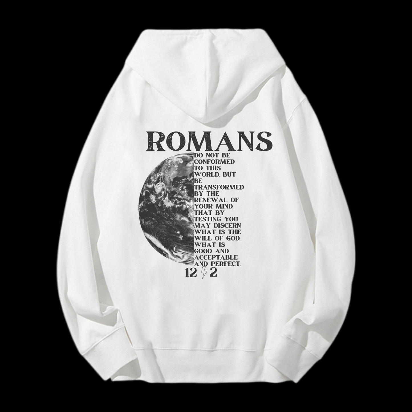 Romans 12:2 Drawstring Hoodie