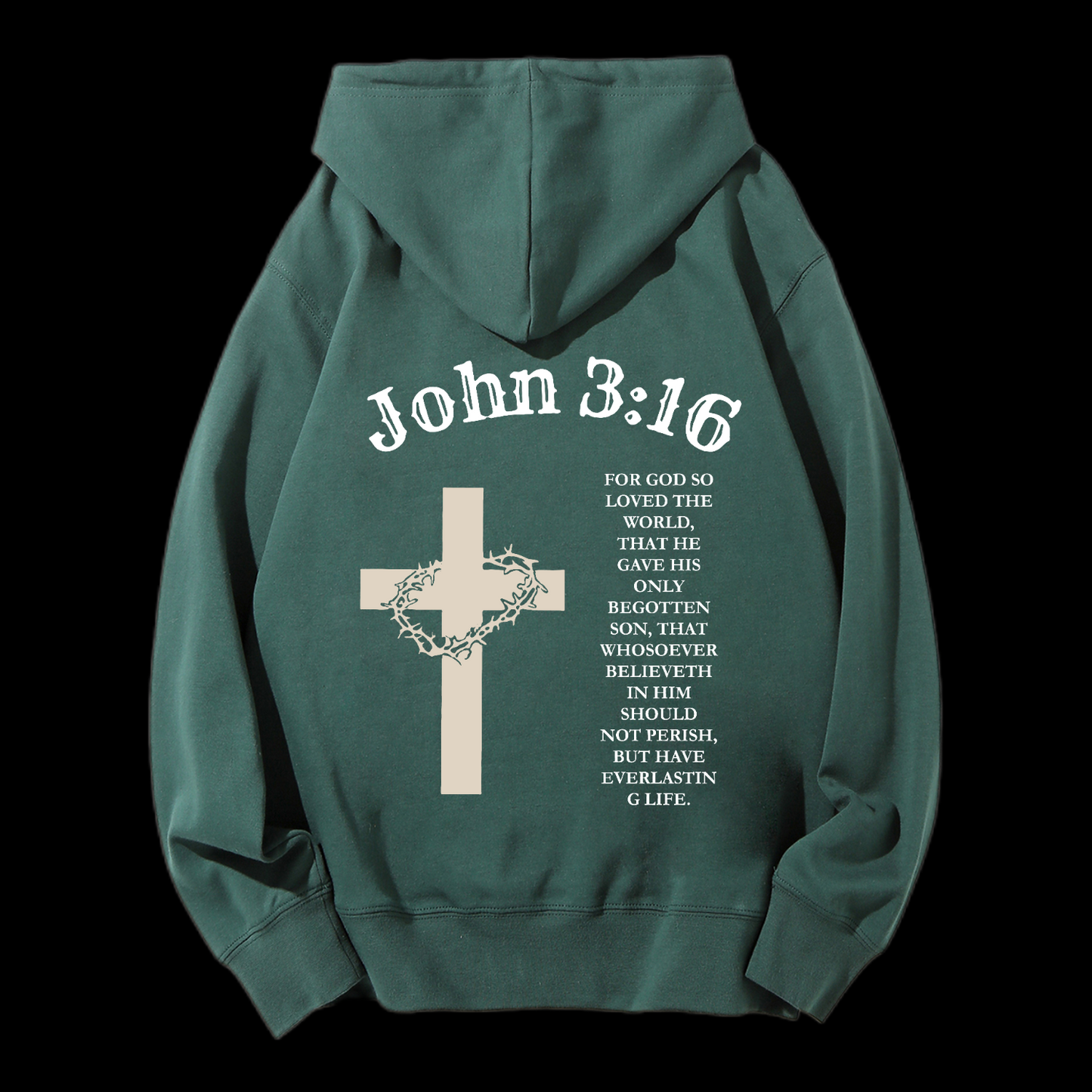 John 3:16 Drawstring Hoodie