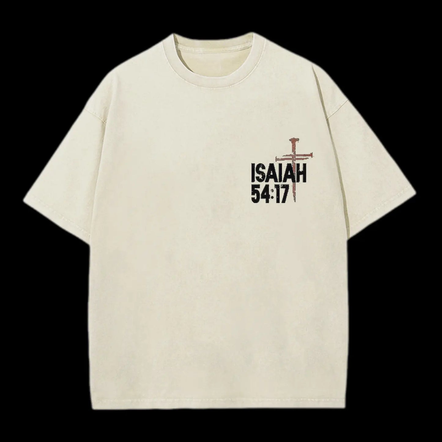 NO WEAPON CHRISTIAN WASHED T-SHIRT