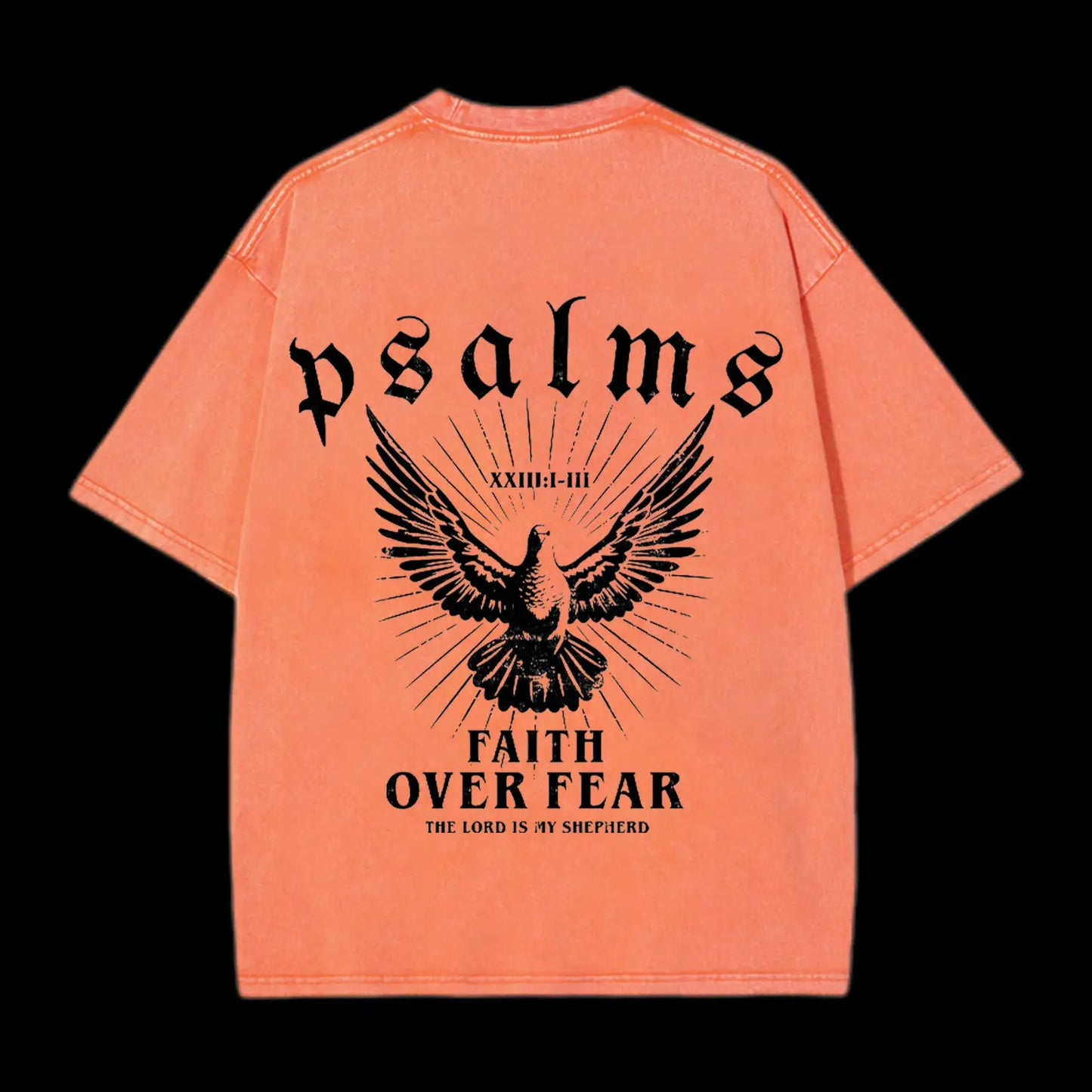 FAITH OVER FEAR CHRISTIAN WASHED T-SHIRT