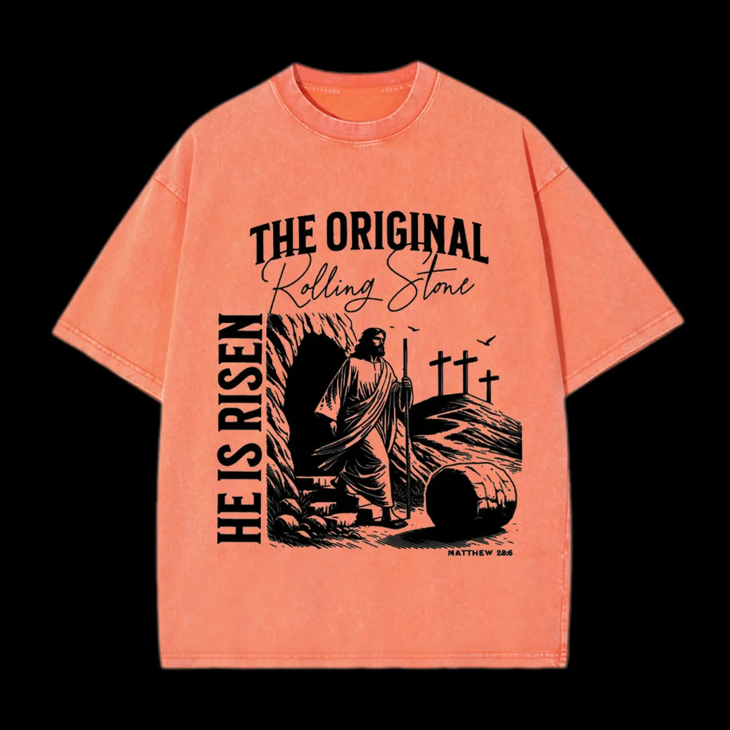 THE ORIGINAL ROLLING STONE CHRISTIAN WASHED T-SHIRT