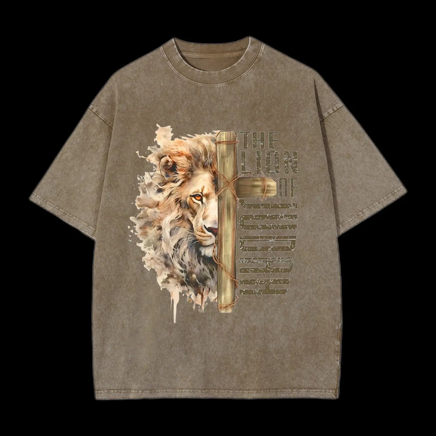 The Lion Of Judah Washed T-Shirt