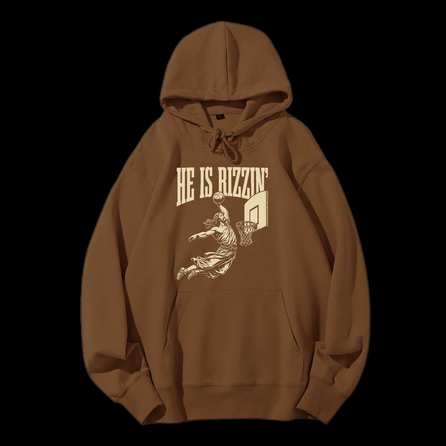 He Is Rizzin' Drawstring Hoodie
