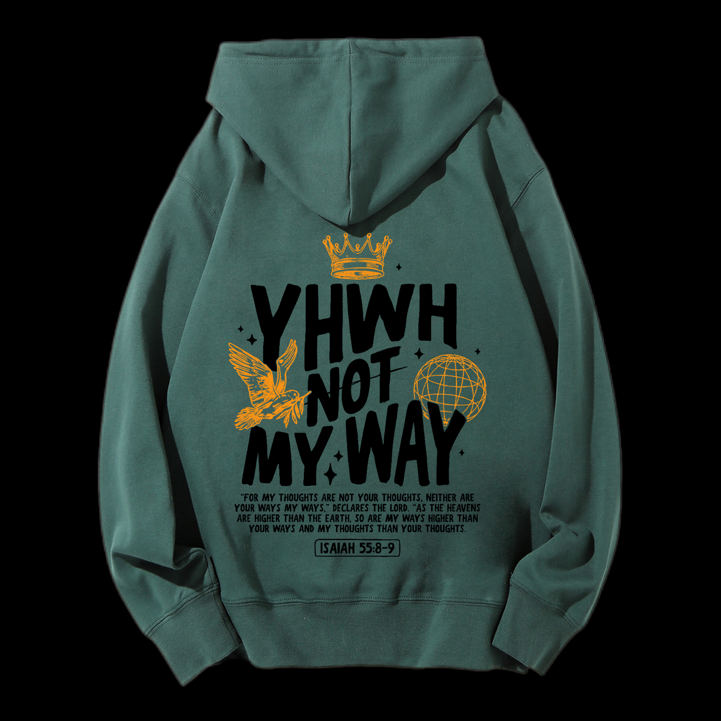 Yhwh Not My Way Drawstring Hoodie