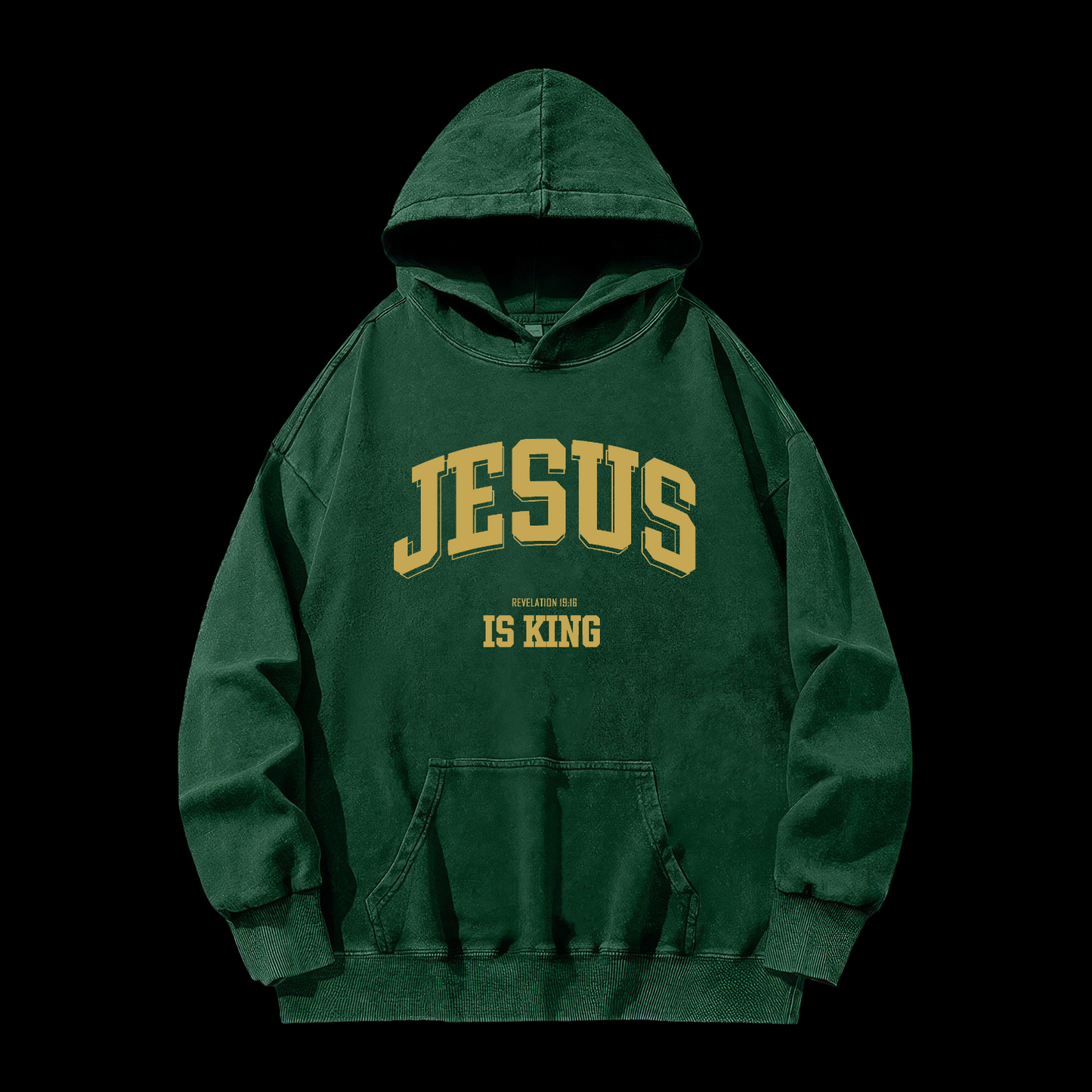 Jesus Is King Washed Hoodie