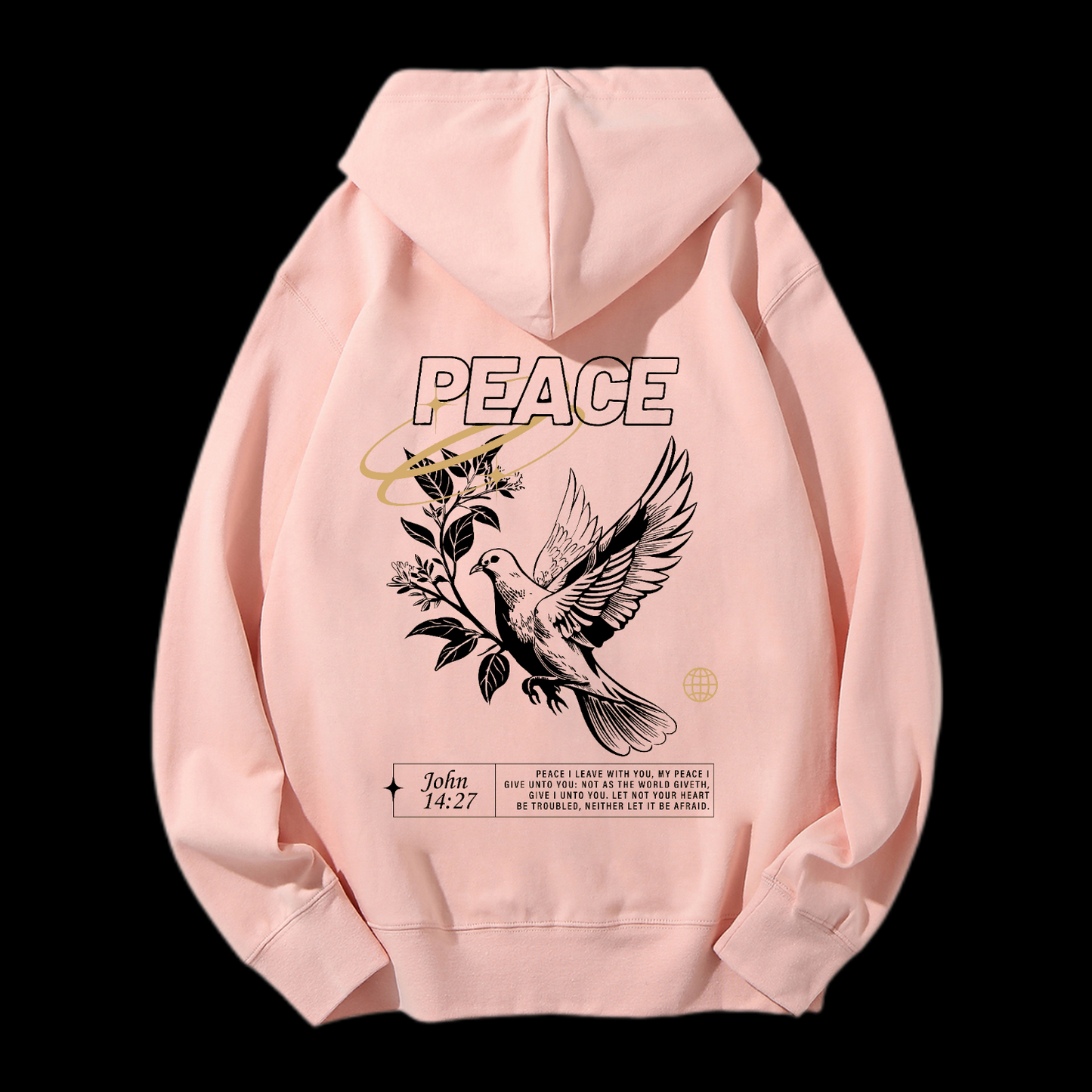Peace Drawstring Hoodie