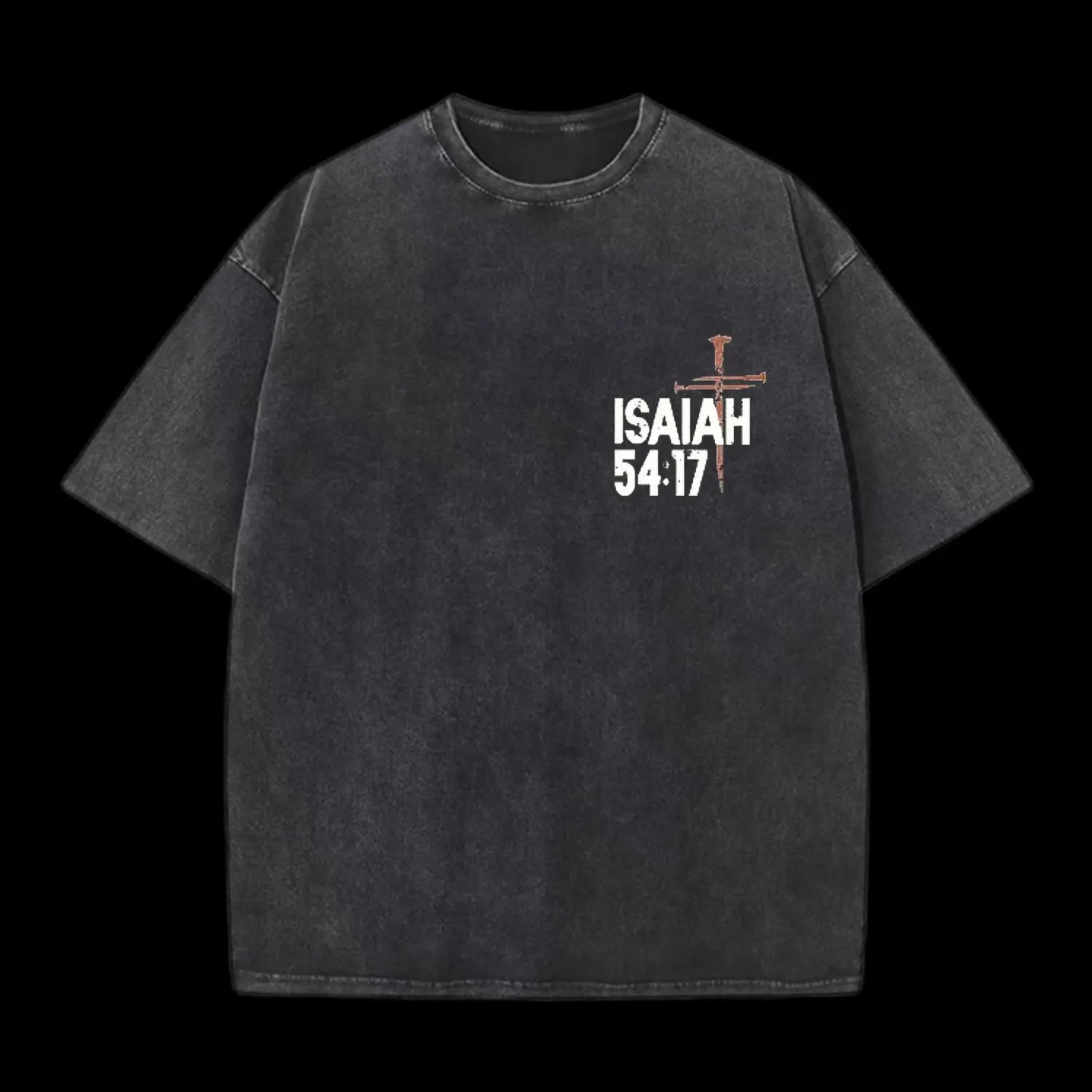 NO WEAPON CHRISTIAN WASHED T-SHIRT