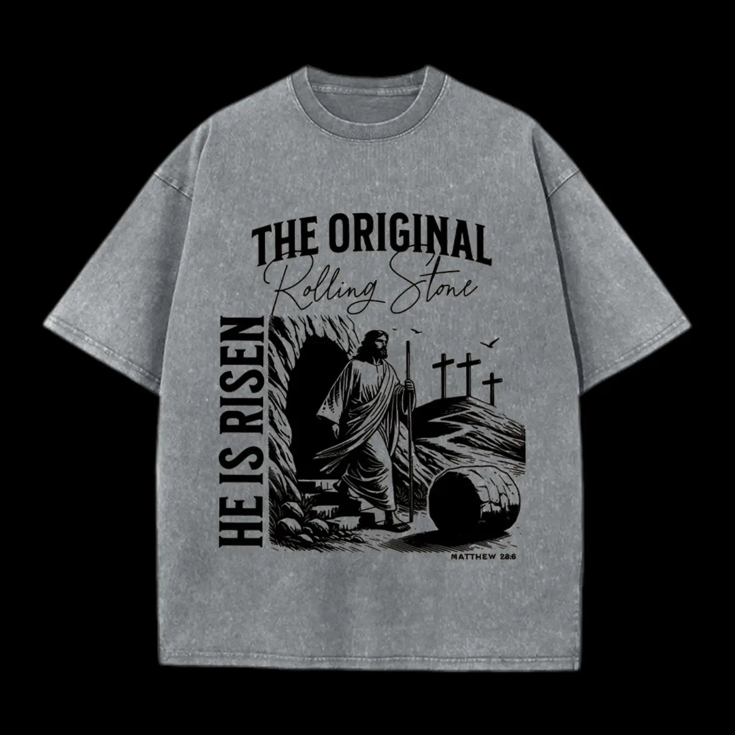 THE ORIGINAL ROLLING STONE CHRISTIAN WASHED T-SHIRT