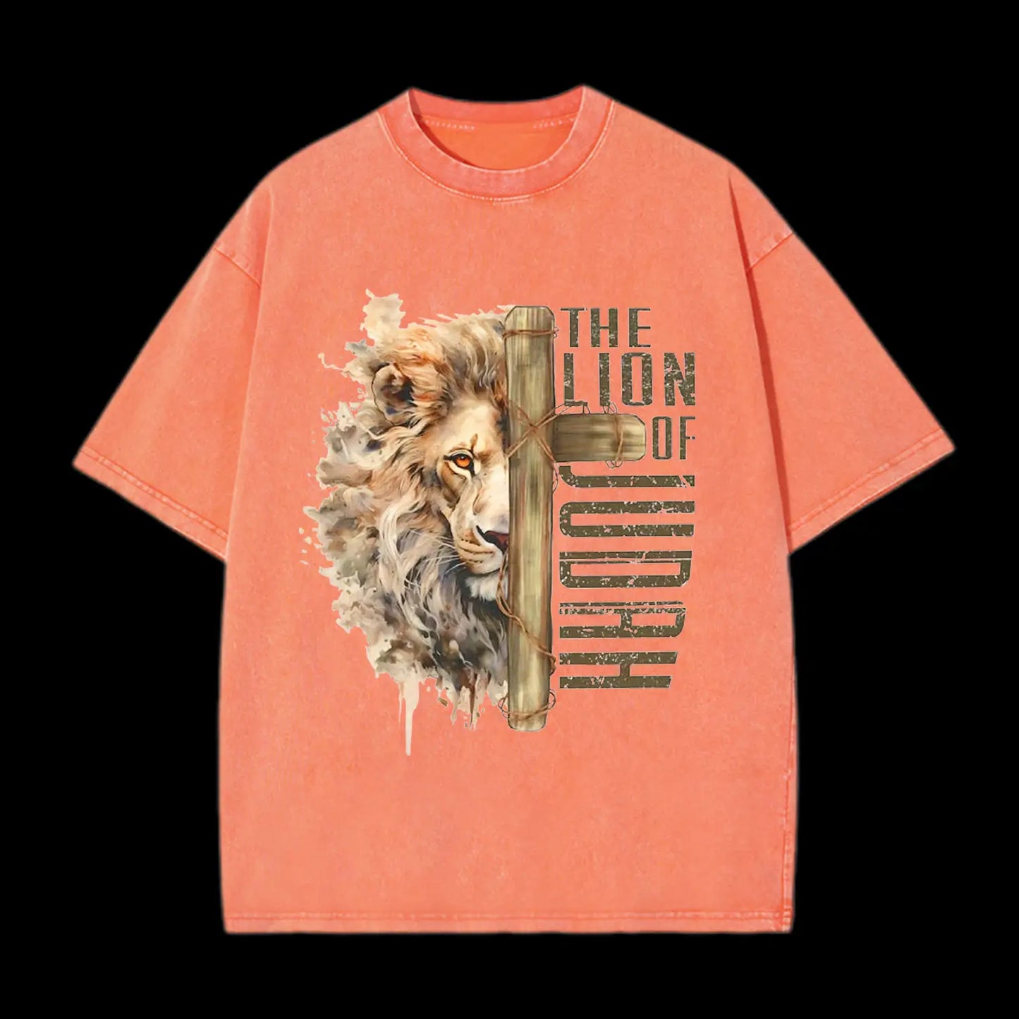 The Lion Of Judah Washed T-Shirt