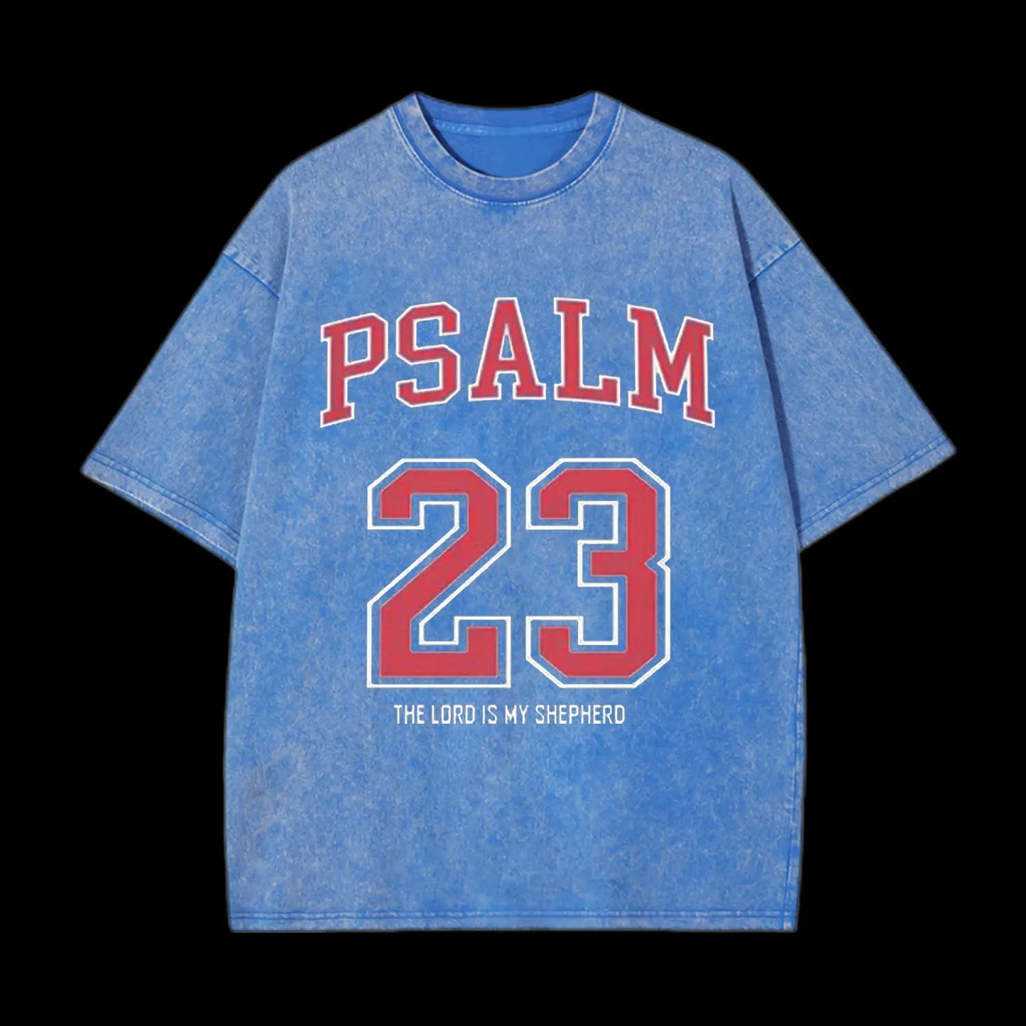 PSALM 23 CHRISTIAN WASHED T-SHIRT