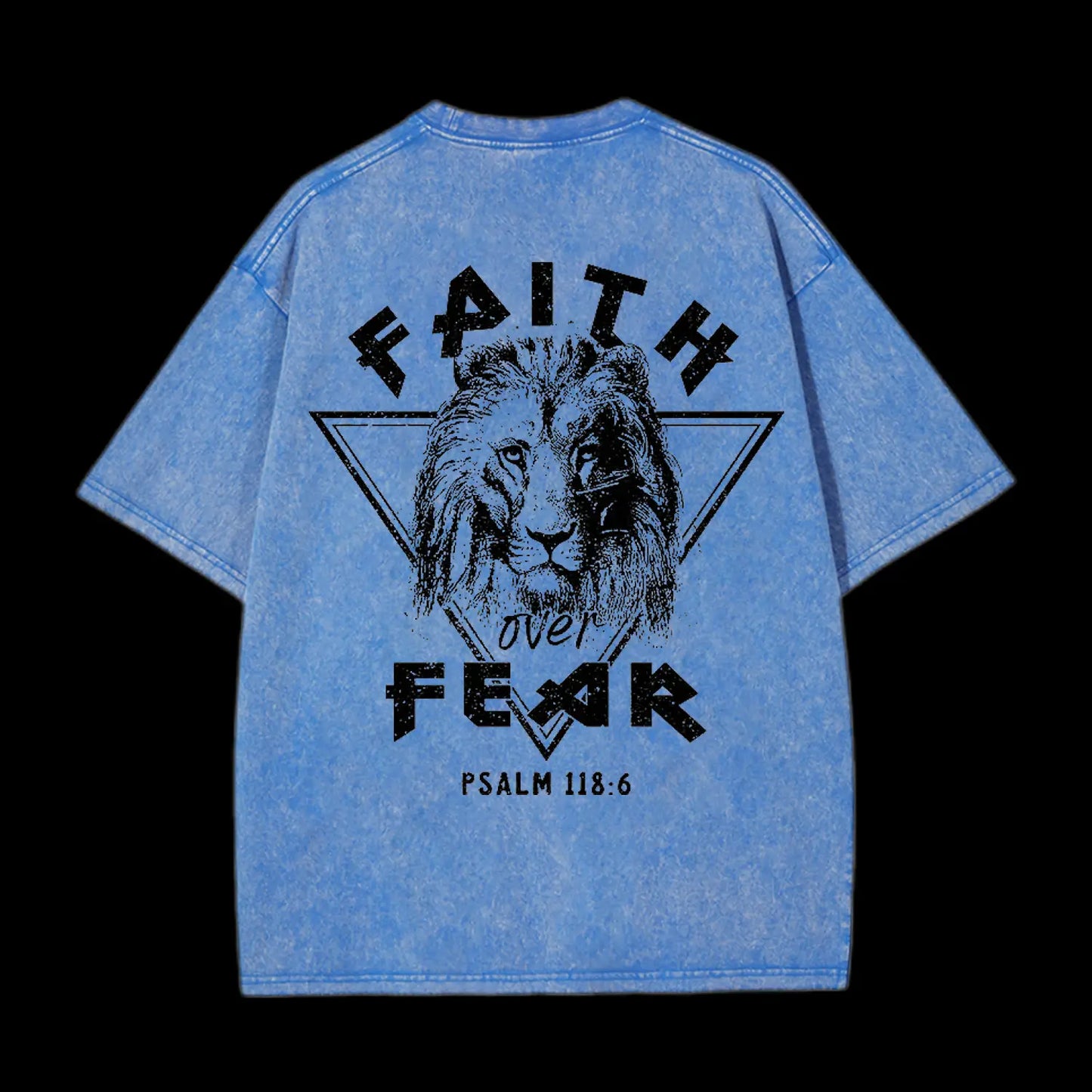 FAITH OVER FEAR LION CHRISTIAN TEE