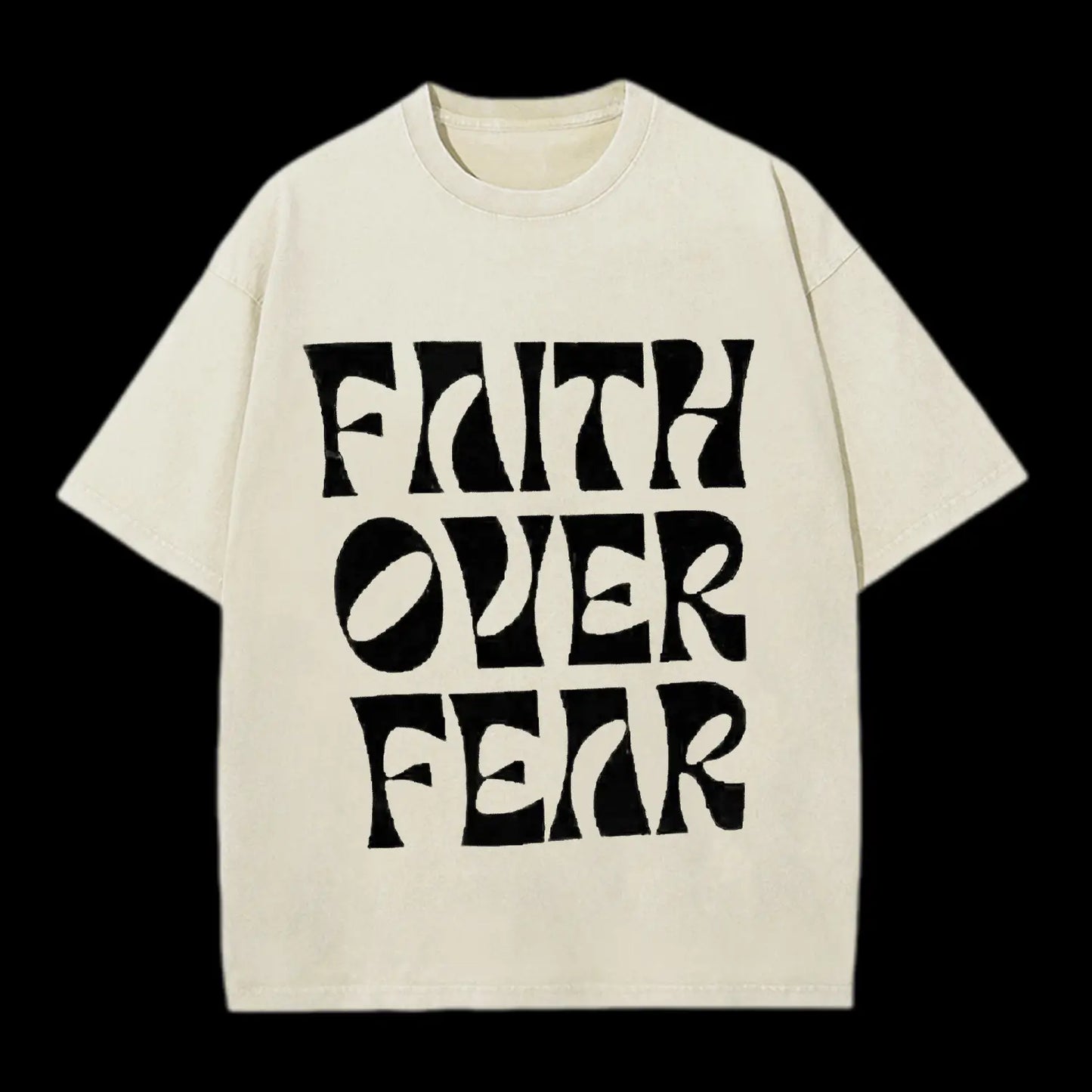 FAITH OVER FEAR CHRISTIAN FLEECE TEE