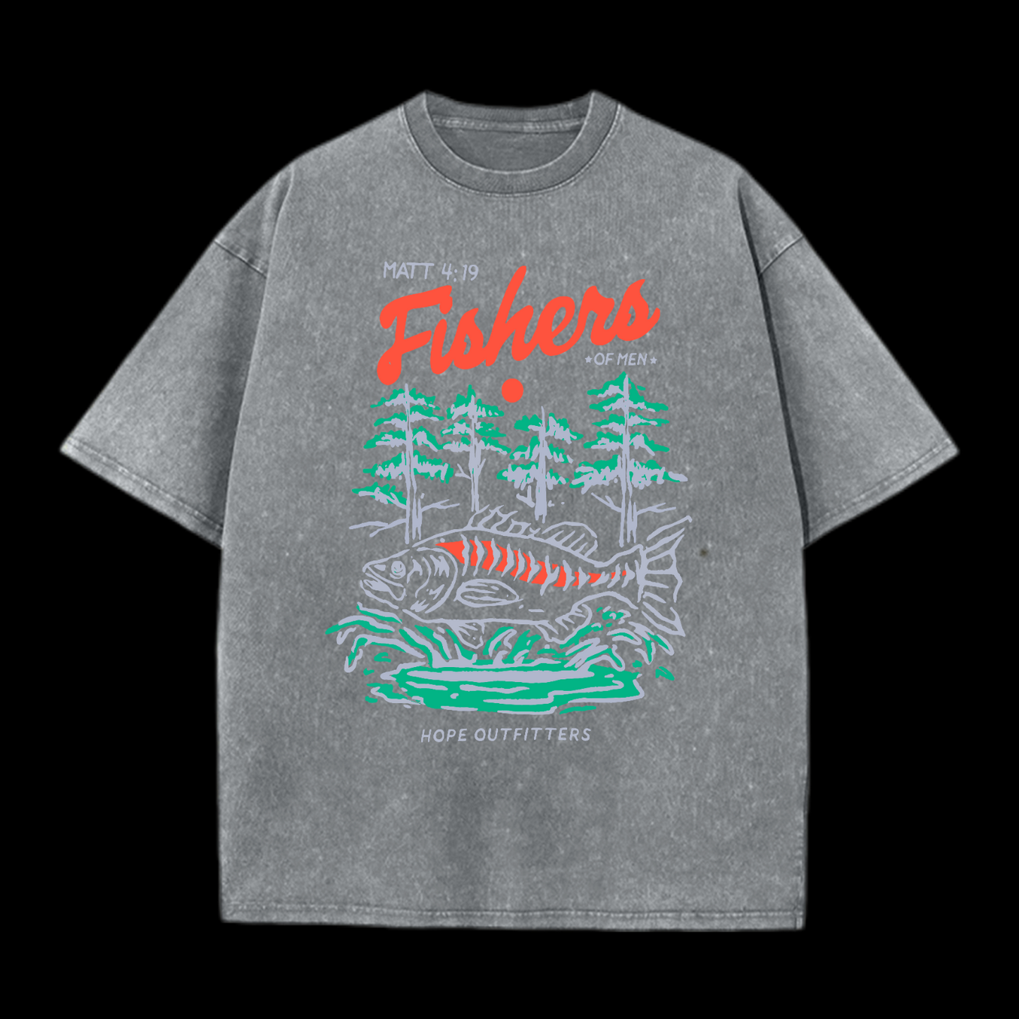 Fishers Of Men Washed T-Shirt