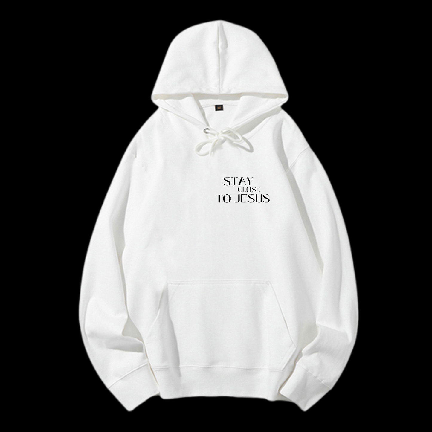 Stay Close To Jesus Drawstring Hoodie