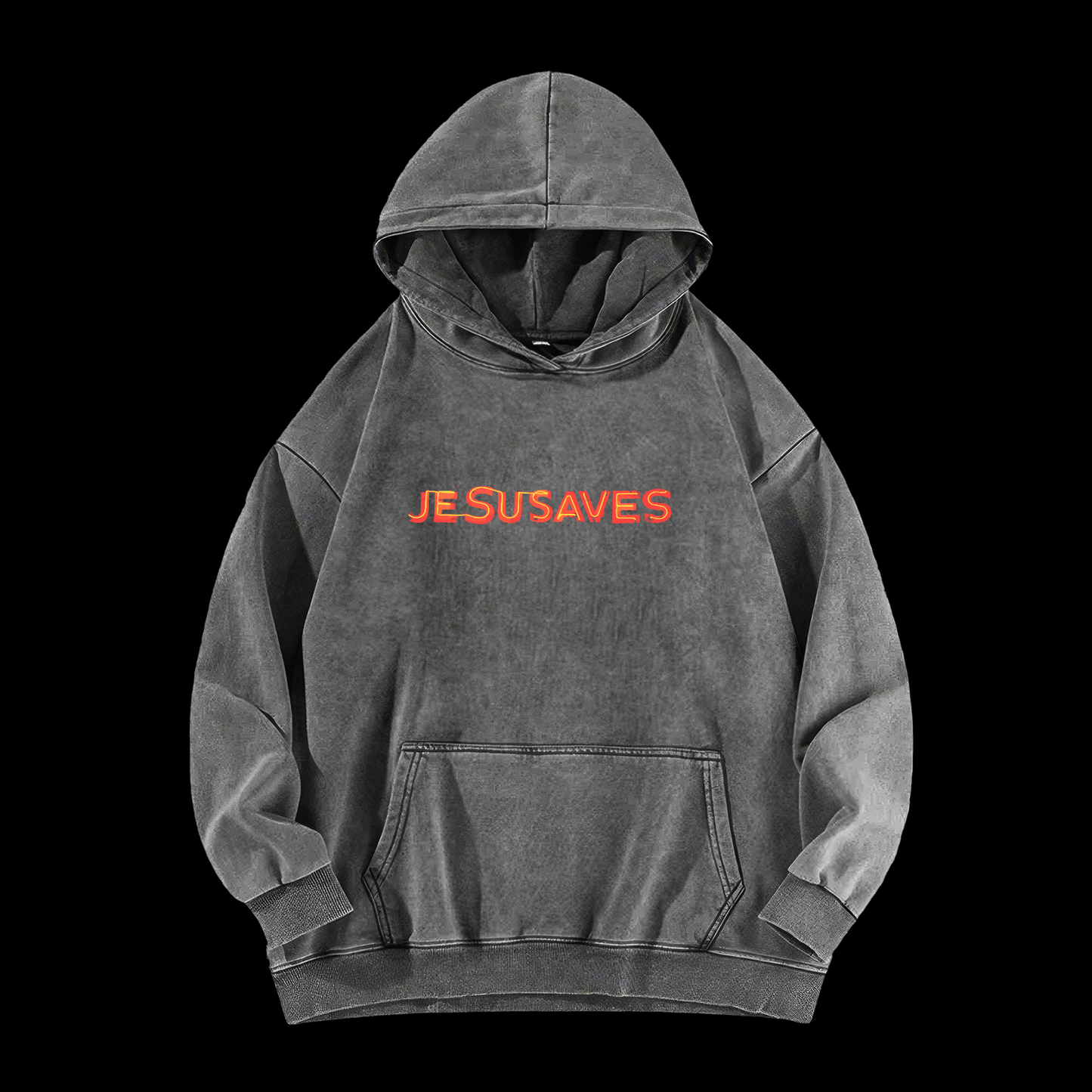 Jesus Saves Washed Hoodie