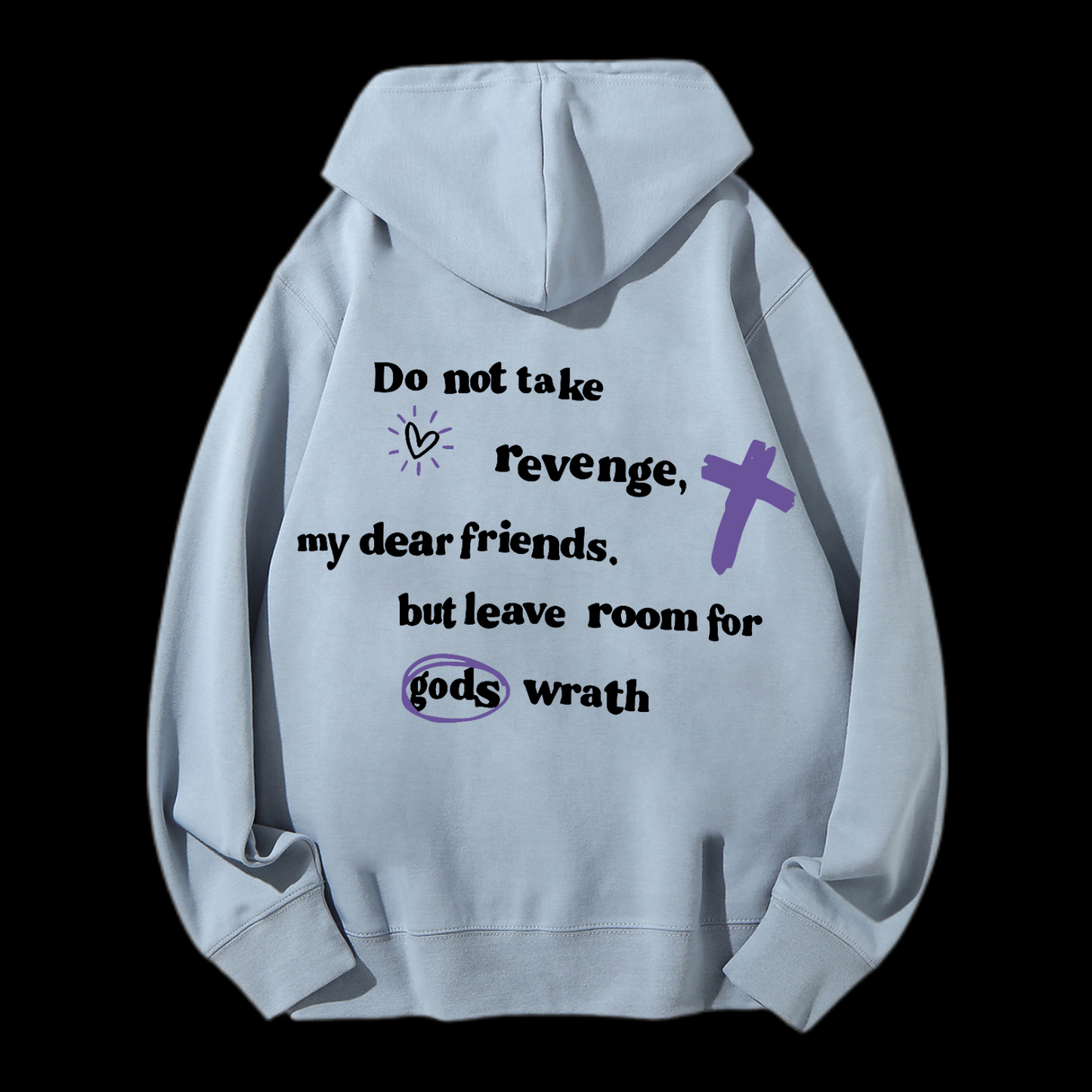 Romans 12:19 Drawstring Hoodie