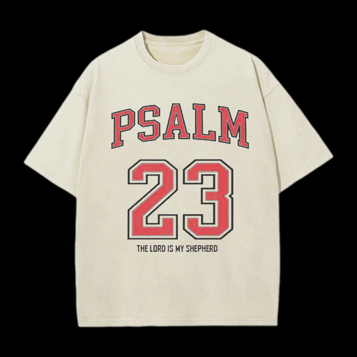 PSALM 23 CHRISTIAN WASHED T-SHIRT