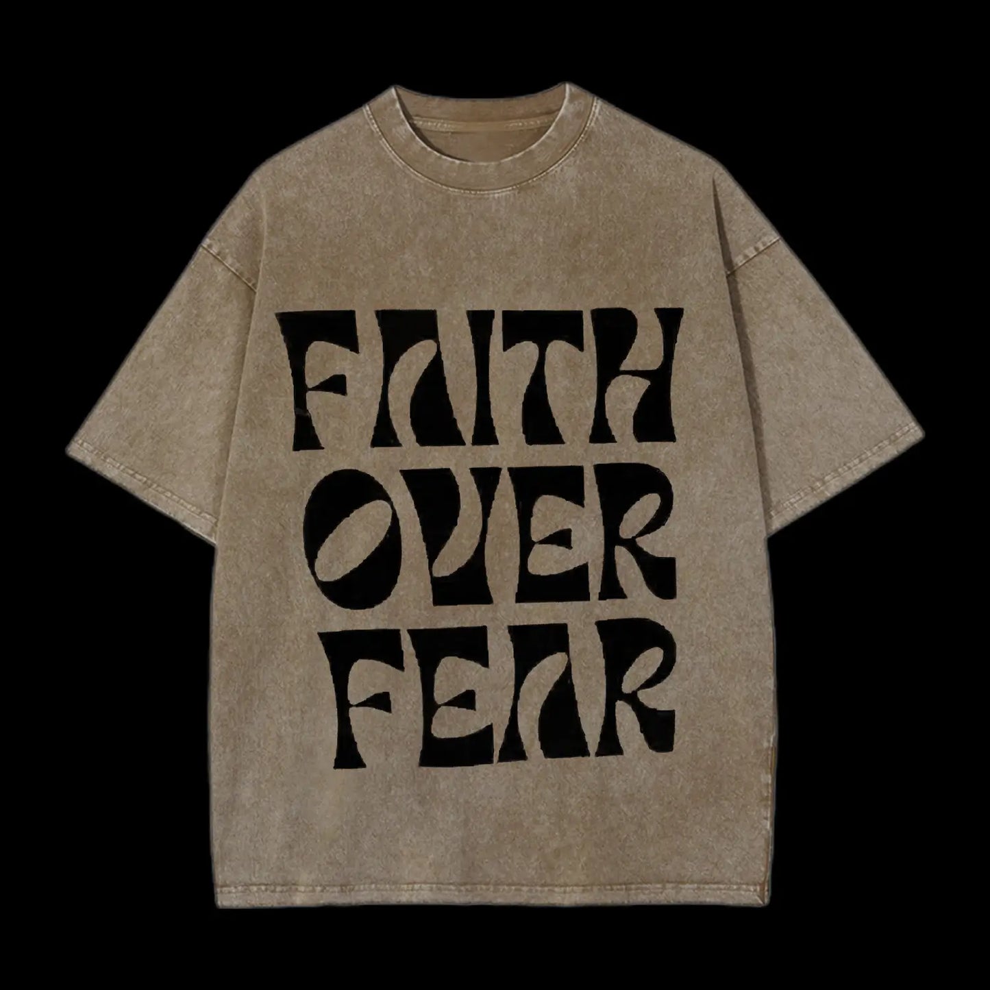 FAITH OVER FEAR CHRISTIAN FLEECE TEE